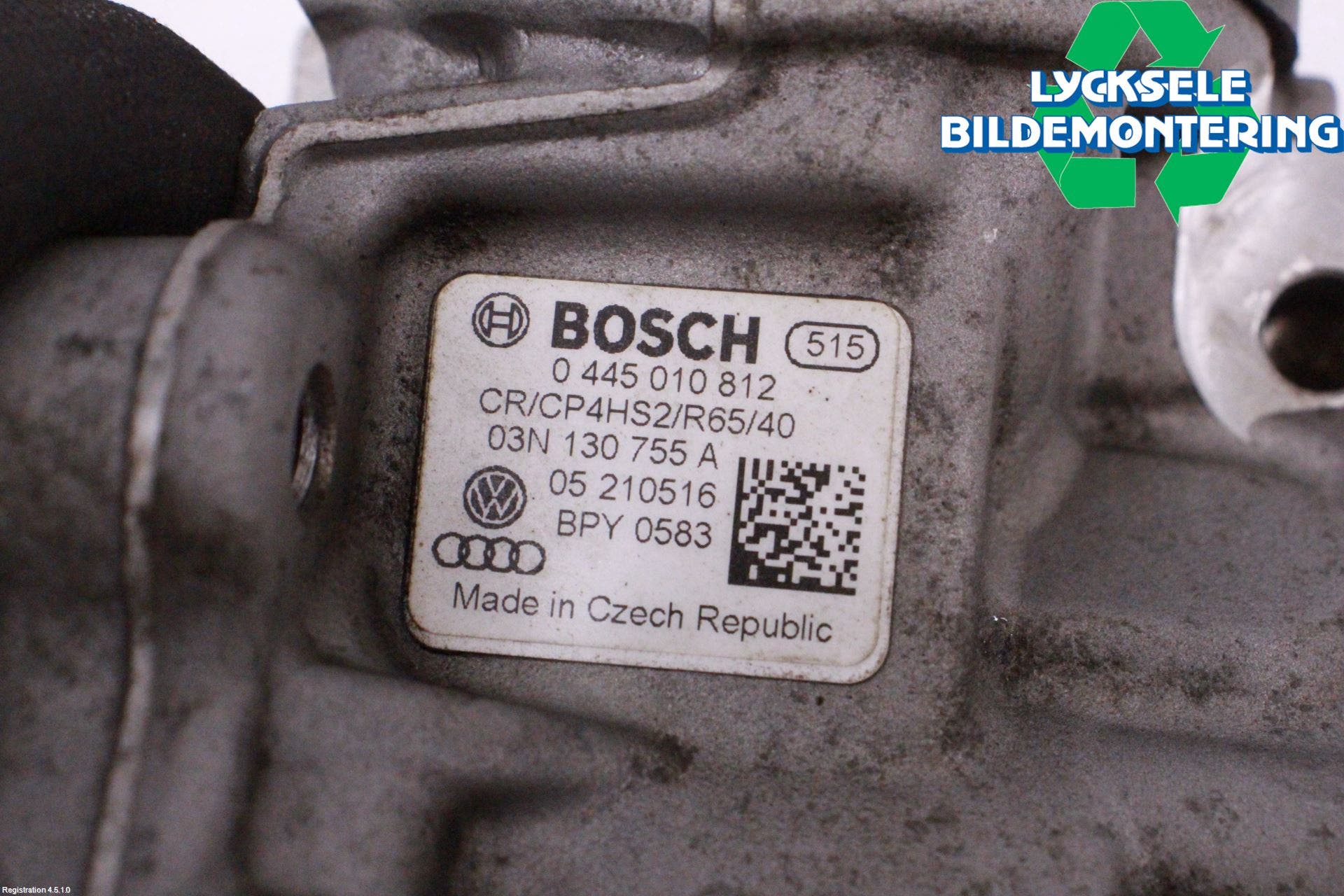 Volkswagen VW PASSAT 15-19 Bränsle Insppump Diesel