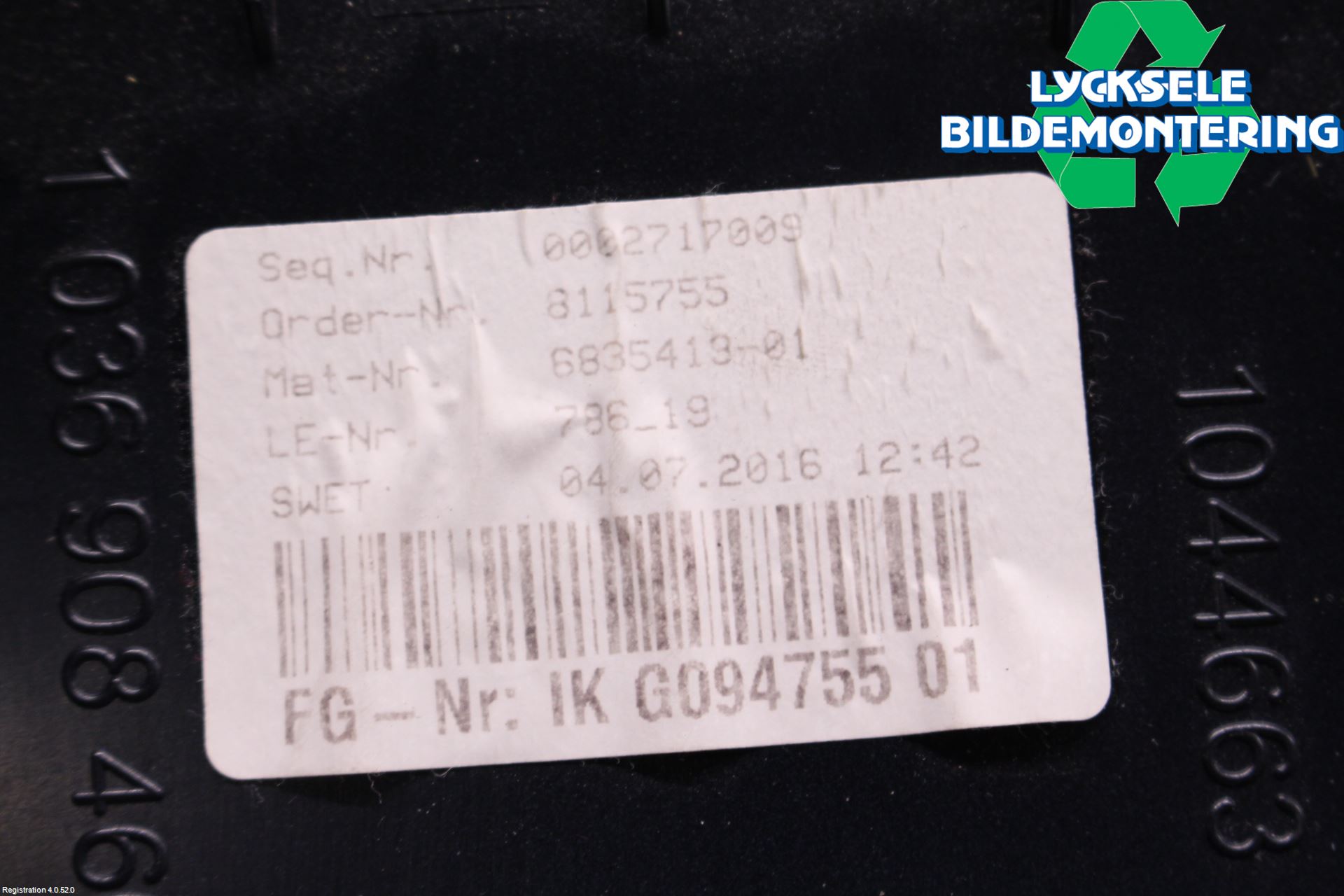BMW 5 F10/F11/F18 09-17 Instrument Komb