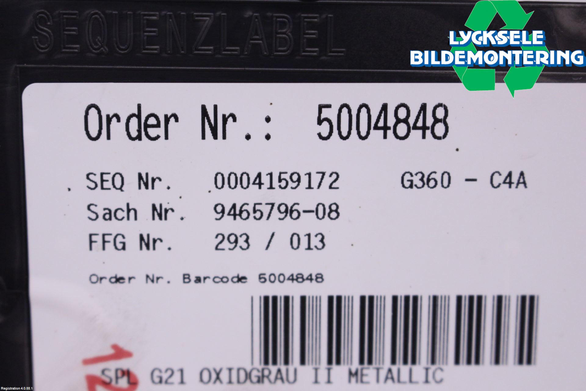 BMW 3 G20/G21/G80/G81 19- Spoiler Baklucka