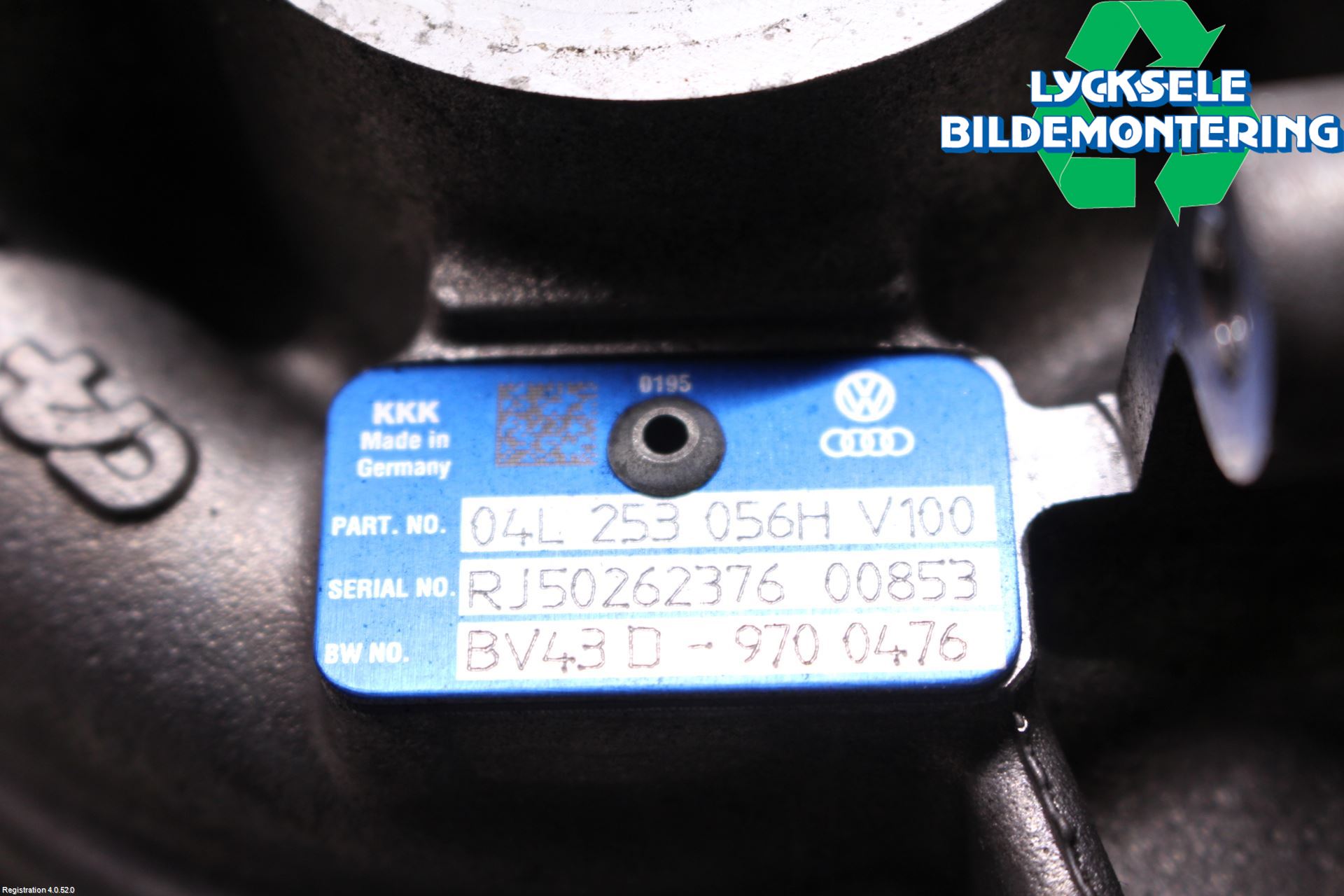 Audi A4/S4 B9 16-19 Turboaggregat