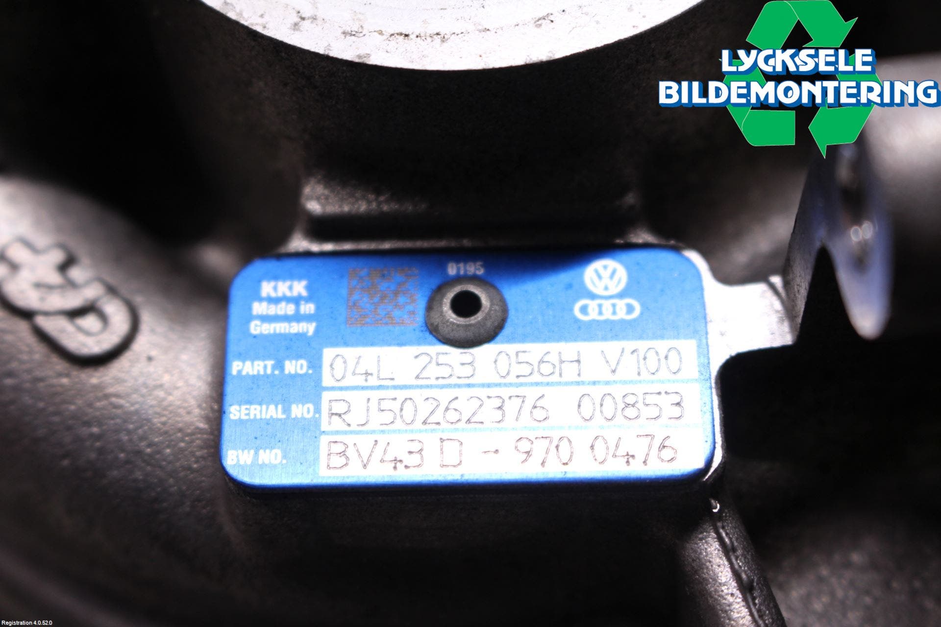 Audi A4/S4 B9 16-19 Turboaggregat