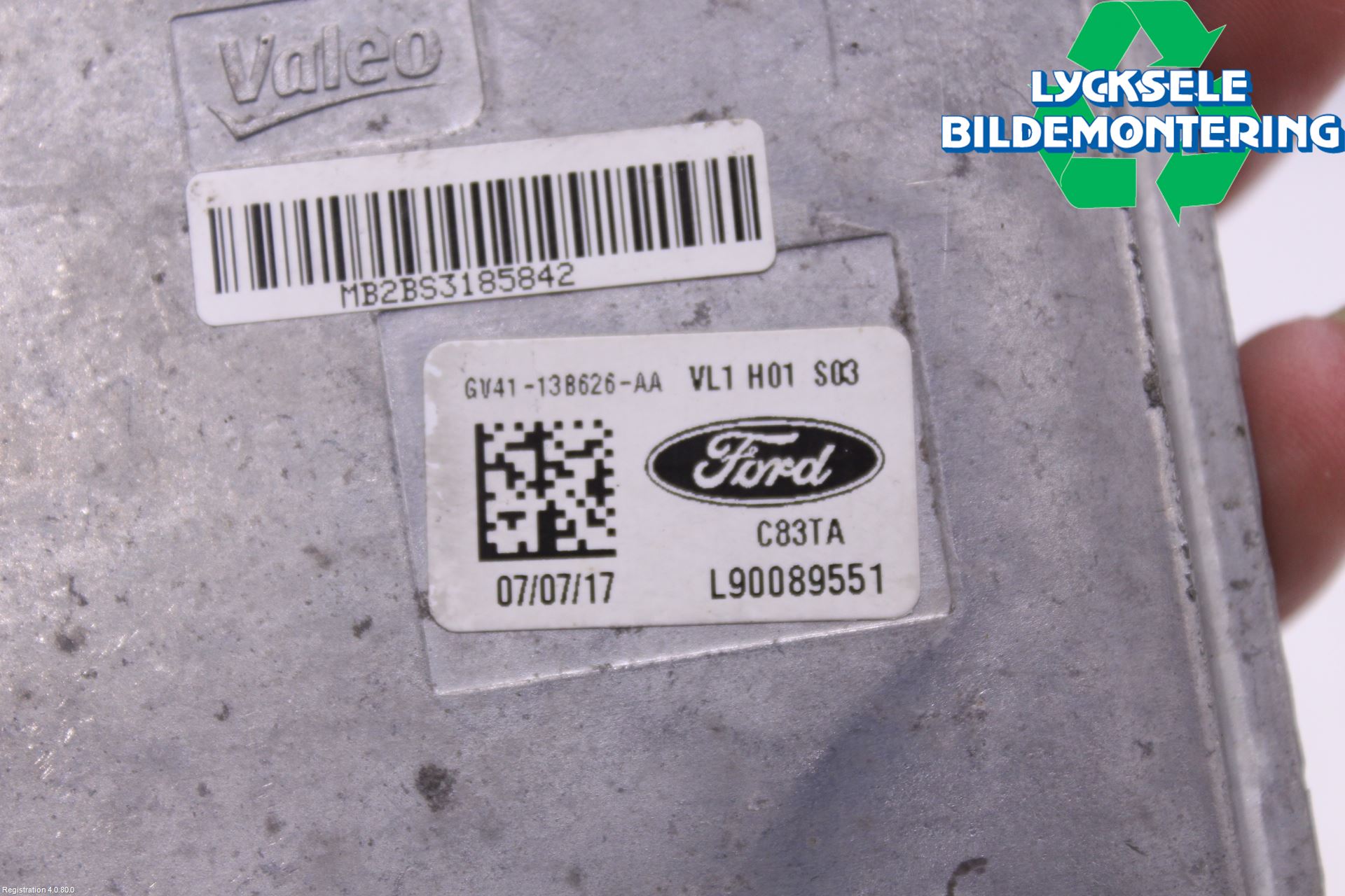 Ford KUGA 17-19 Styrenhet Strålkastare