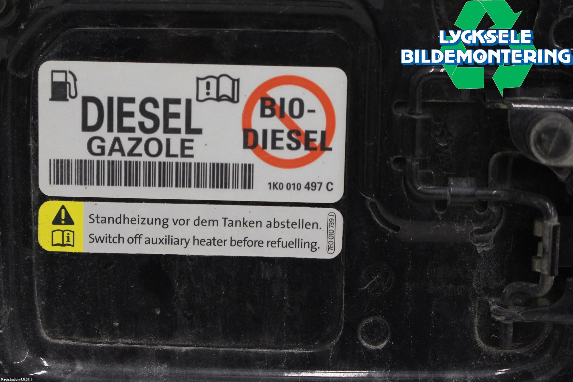 Volkswagen VW CADDY 16-20 Tanklucka