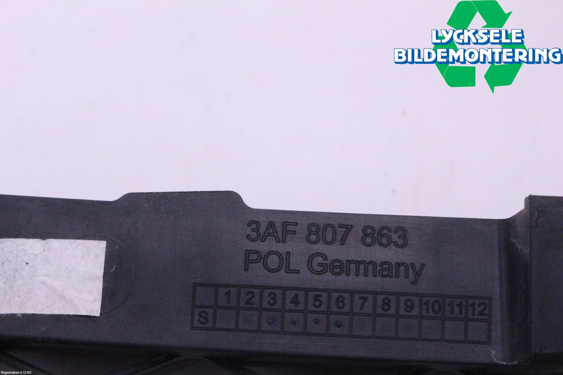 Volkswagen VW PASSAT 11-14 Stötfångare Deformelement Bak