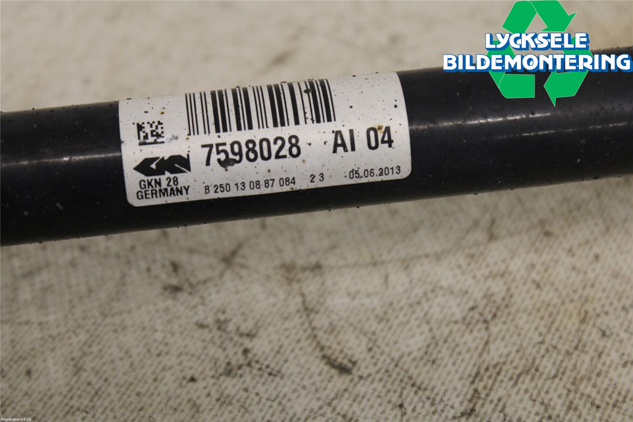 BMW X3 F25 10-17 Drivaxel Fram Höger