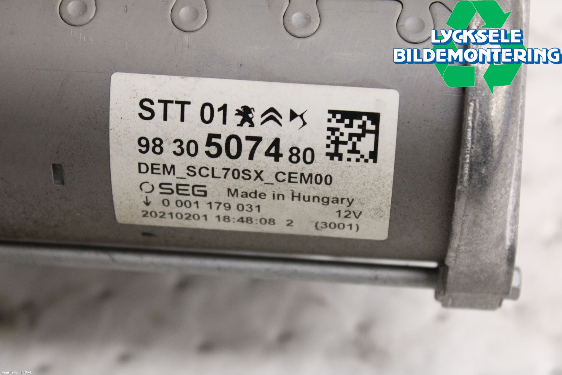 Peugeot 308 14-21 Startmotor