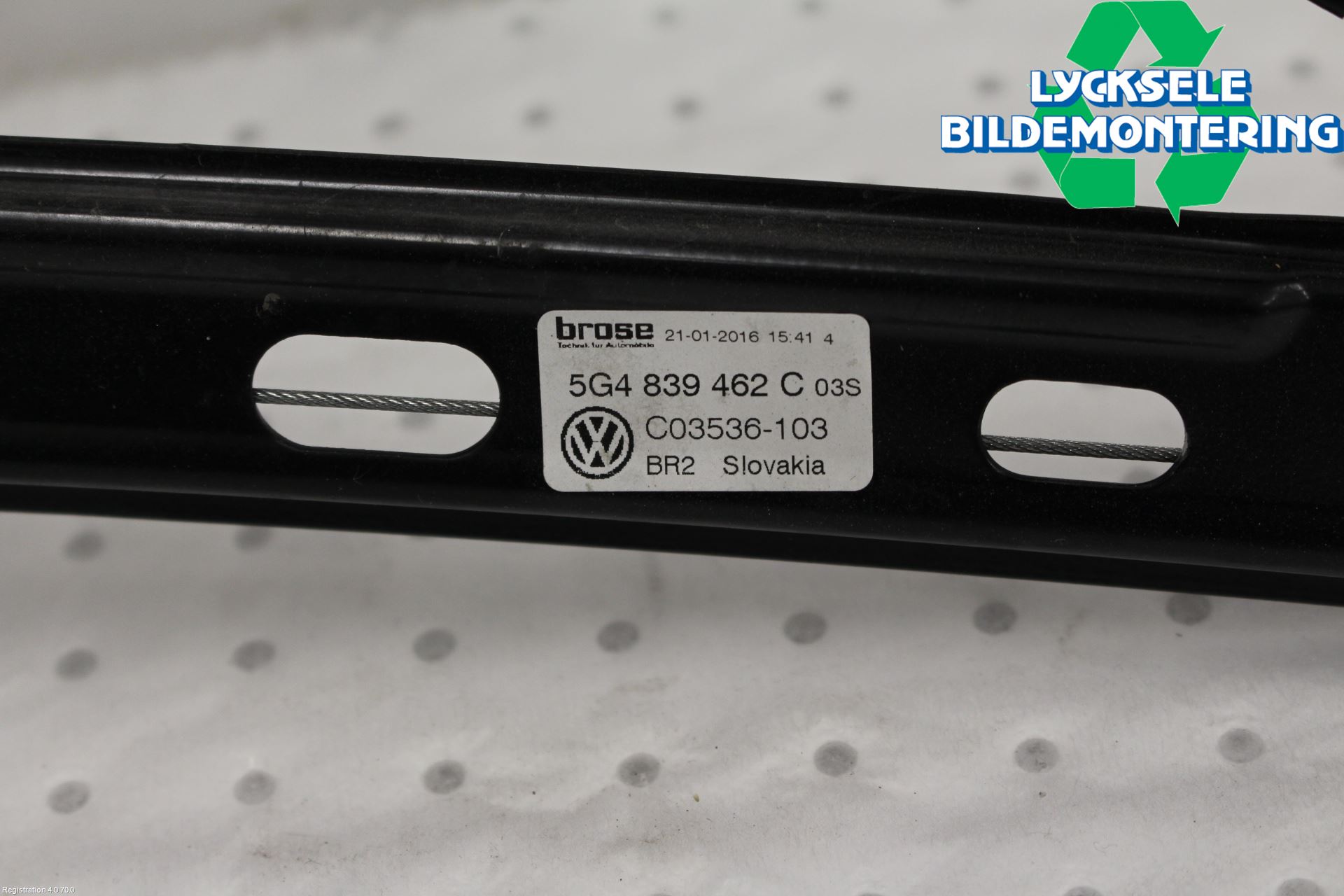 Volkswagen VW GOLF / E-GOLF VII 13-20 Fönsterhissmekanism