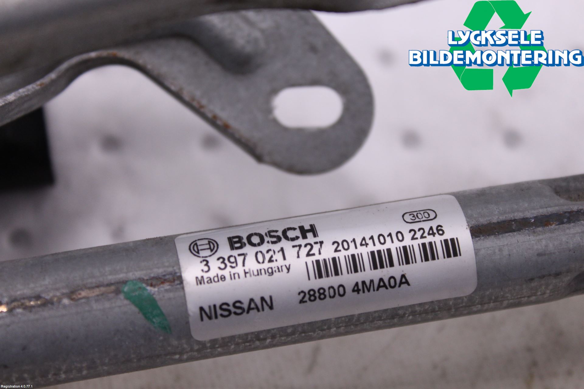 Nissan PULSAR Torkarmotor Vindruta