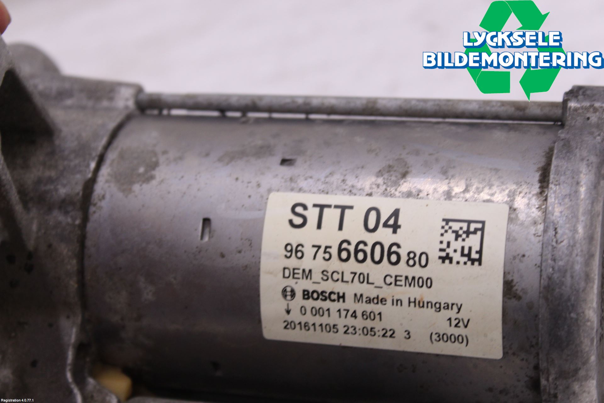 Peugeot PARTNER 16-18 Startmotor Diesel