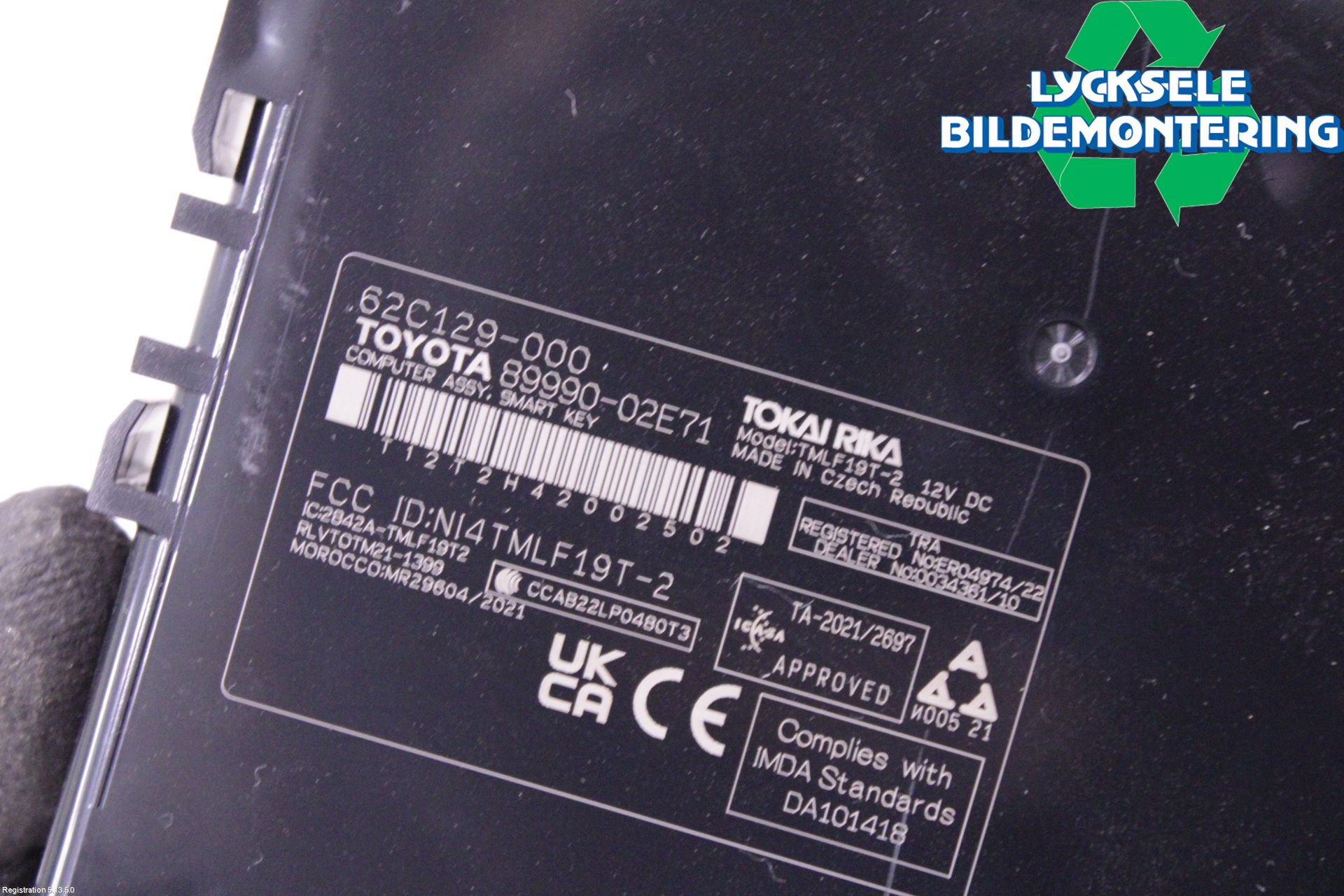 Toyota COROLLA 19- Styrenhet Nyckellöst System