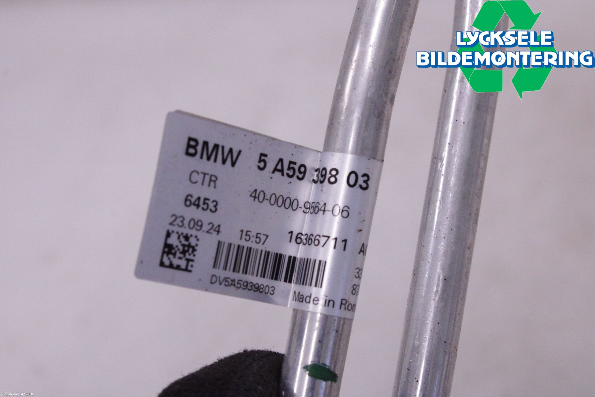BMW 3 G20/G21/G80/G81 19- Ac Slang-Rör