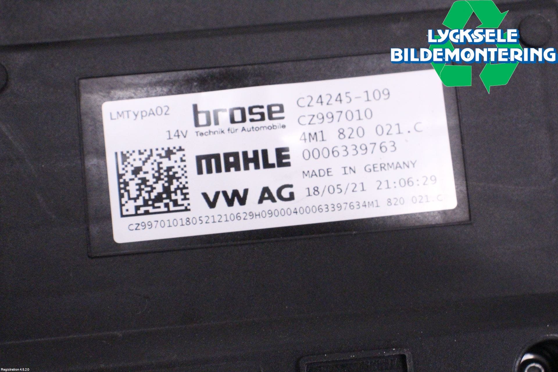 Audi E-TRON, S GE 19- Ac Värmefläkt