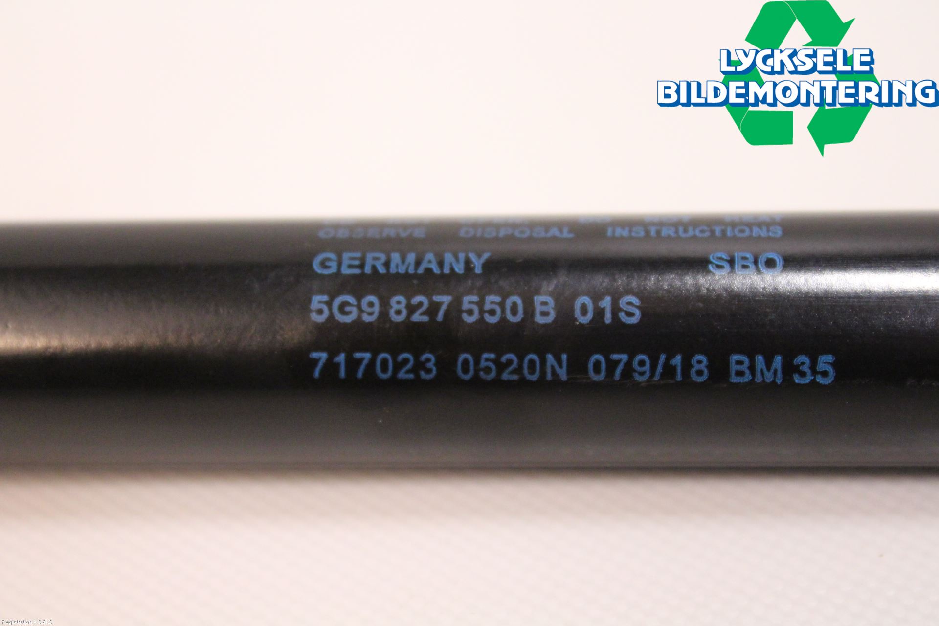Volkswagen VW GOLF / E-GOLF VII 13-20 Gasfjäder Baklucka