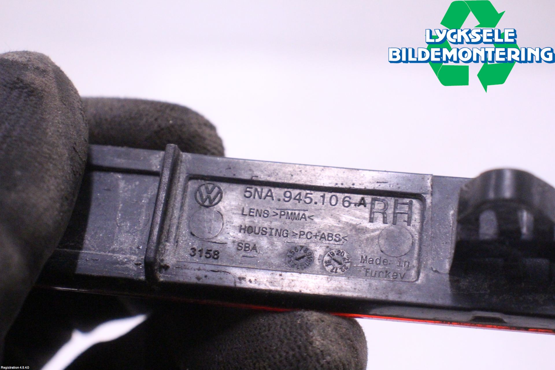 Volkswagen VW TIGUAN 16-24 Dimljus/Reflex Bak