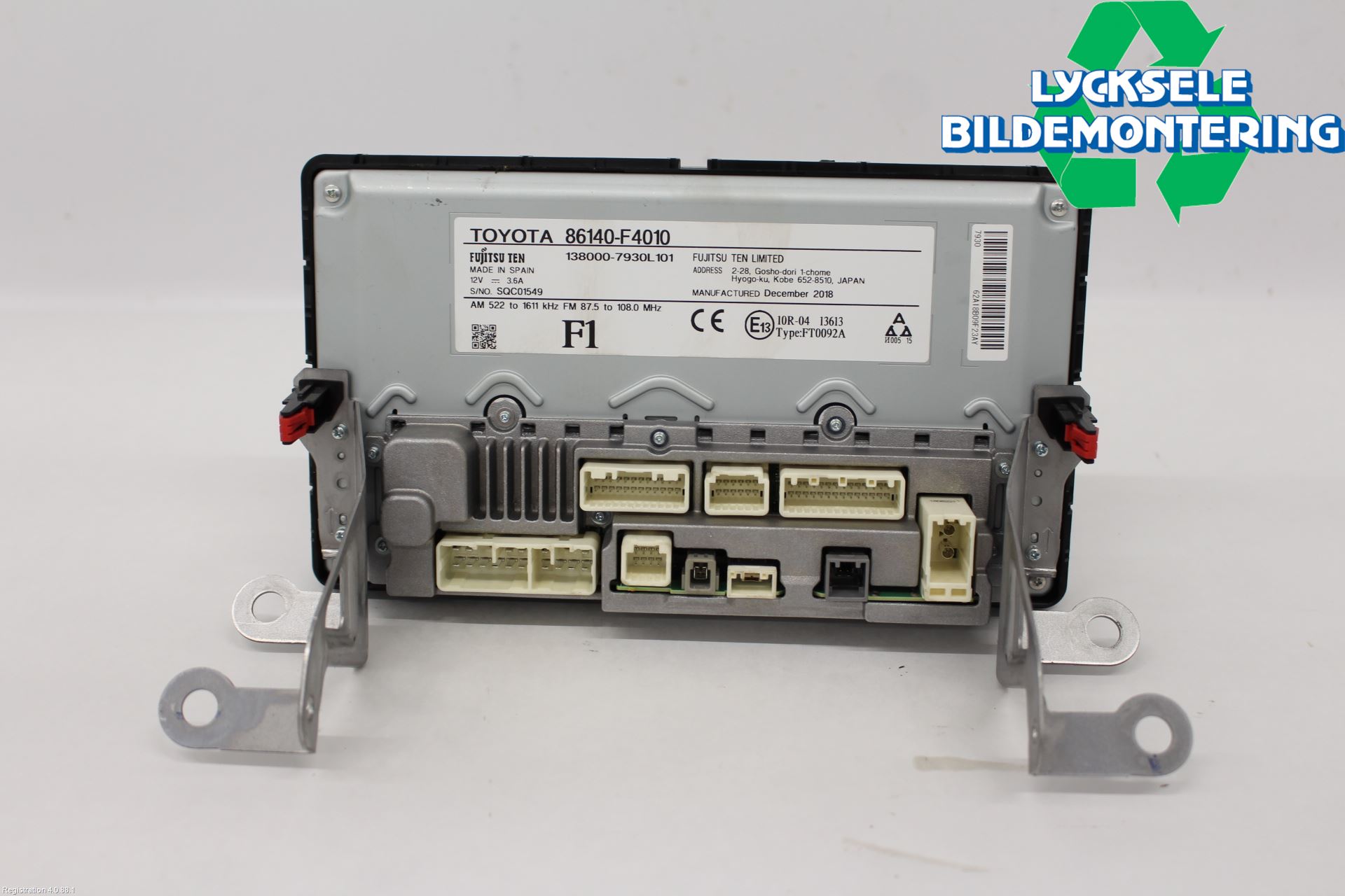 Toyota C-HR 16-23 Cd Radio - Multimediapanel