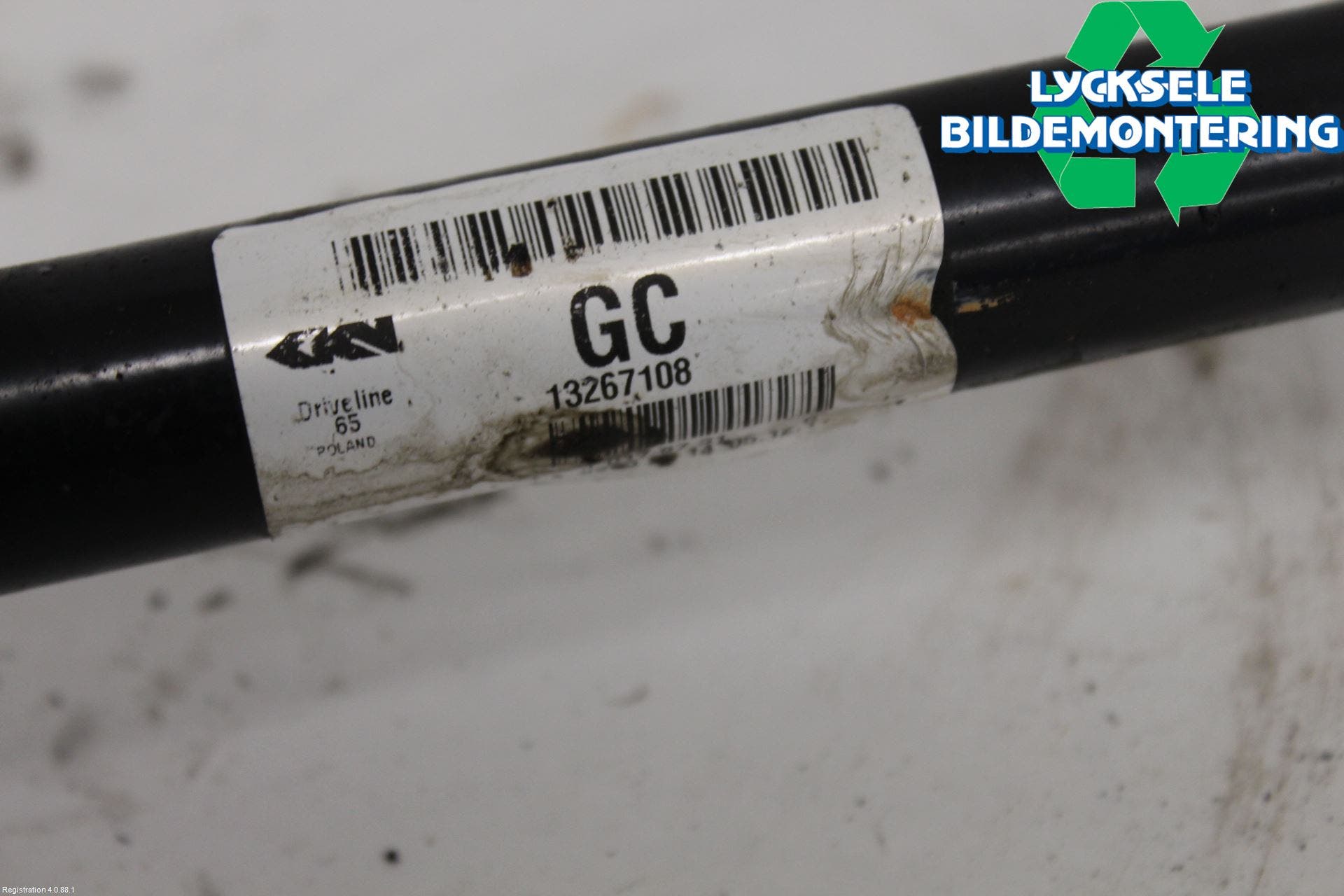 Opel INSIGNIA 09-16 Drivaxel Bak Höger