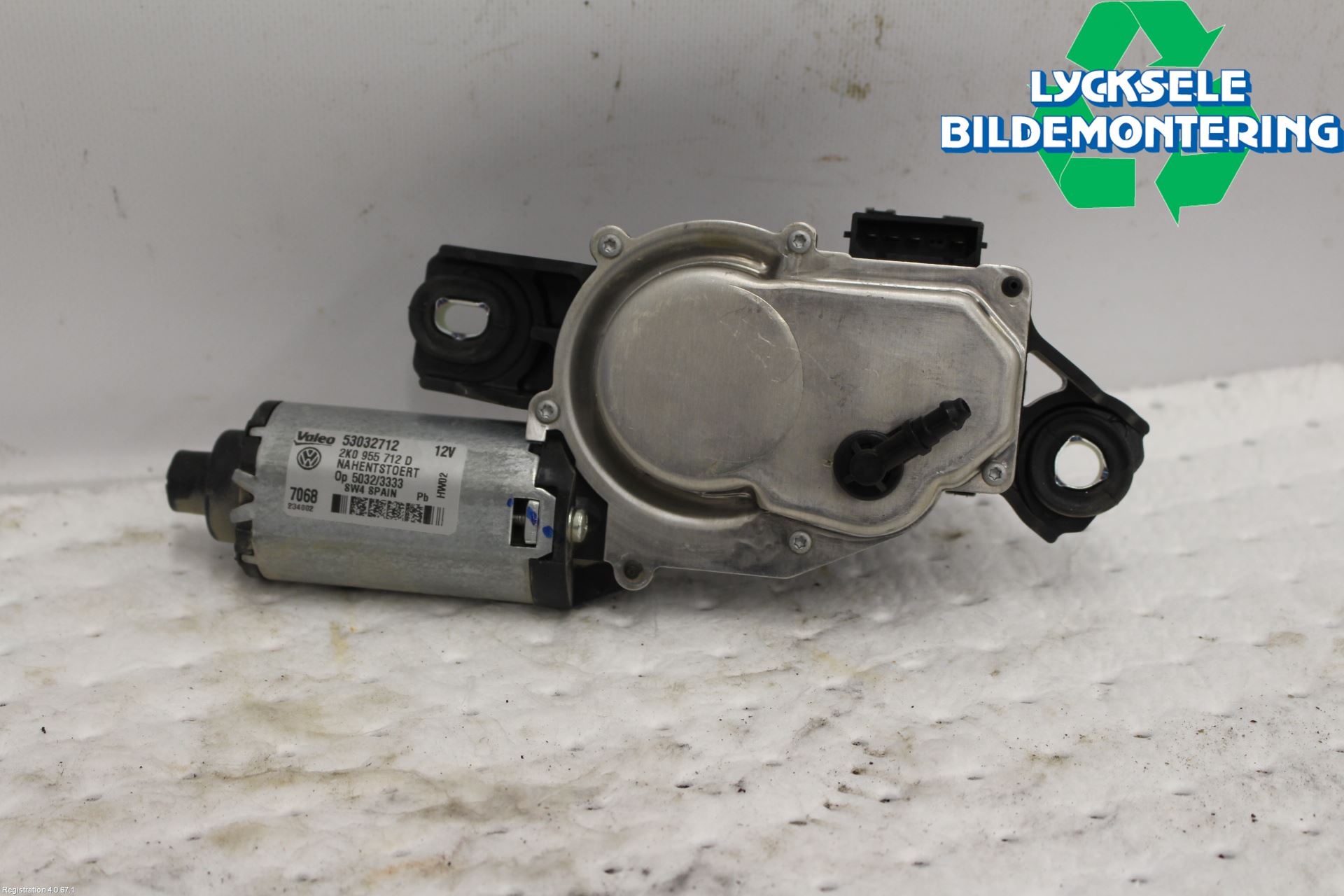Volkswagen VW CADDY 16-20 Torkarmotor Baklucka