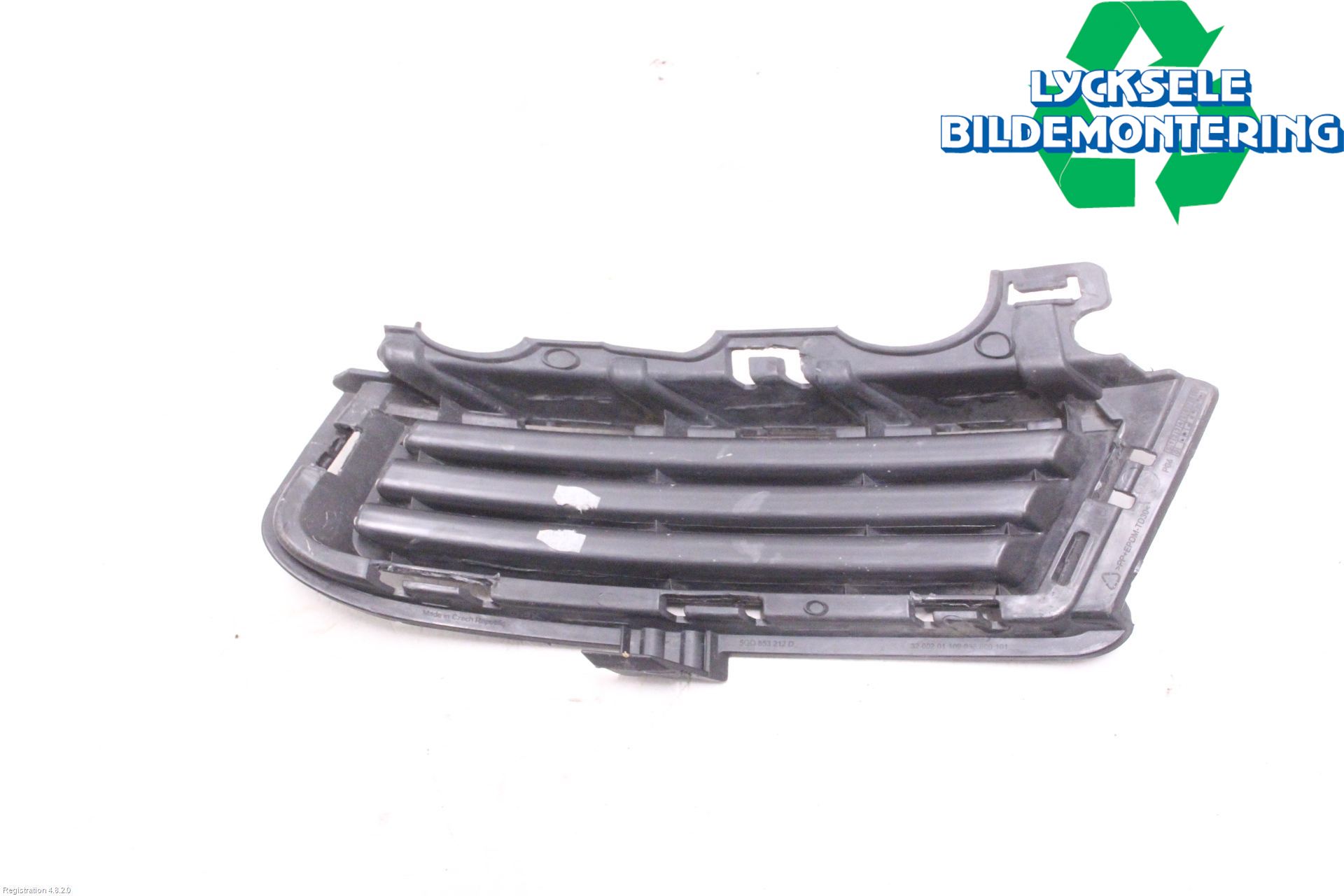 Volkswagen VW GOLF / E-GOLF VII 13-20 Grilldel Höger