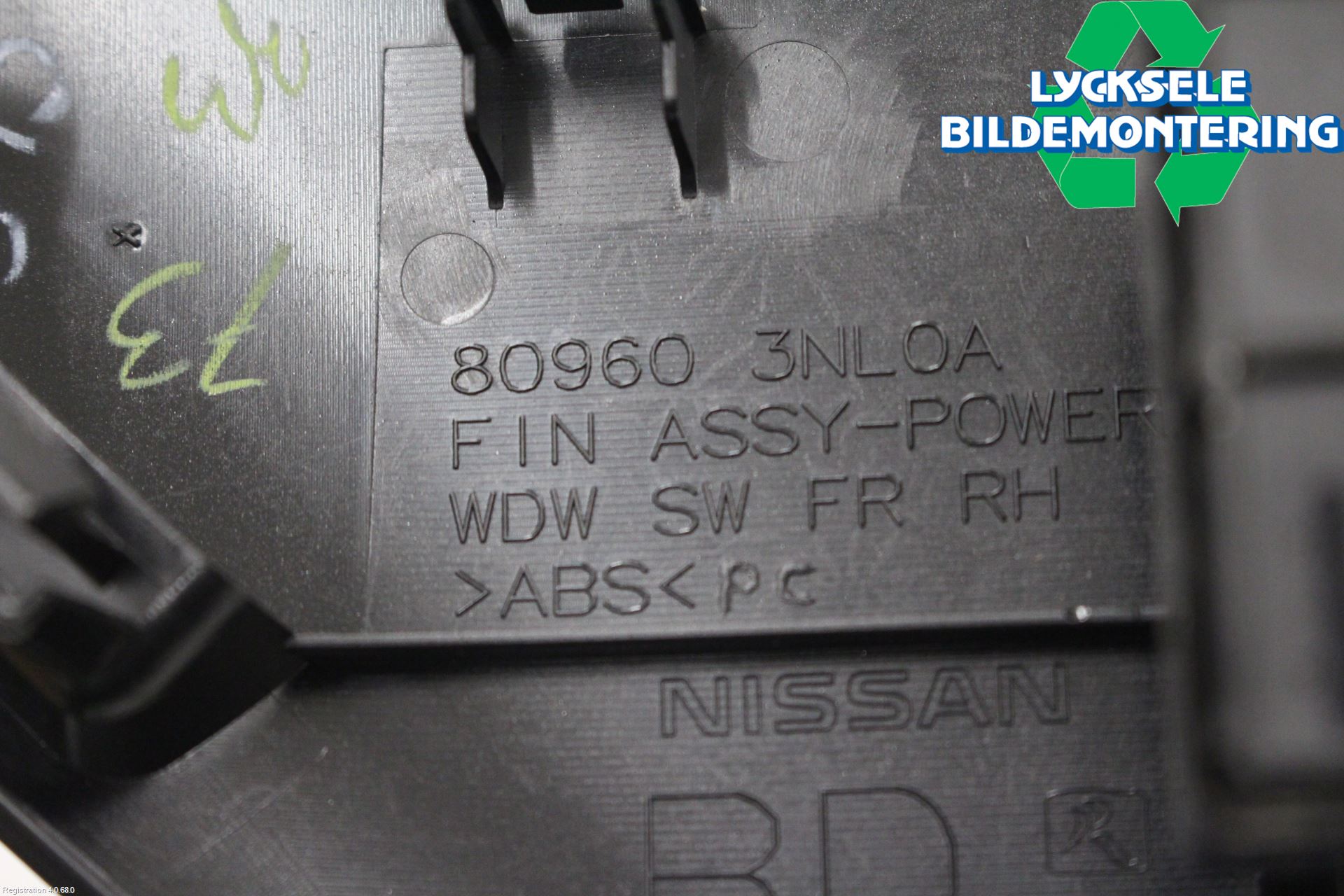 Nissan LEAF 18- Strömställare Elhiss