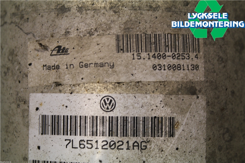 Volkswagen VW TOUAREG 7L 03-10 Fjäderben Bak Vänster