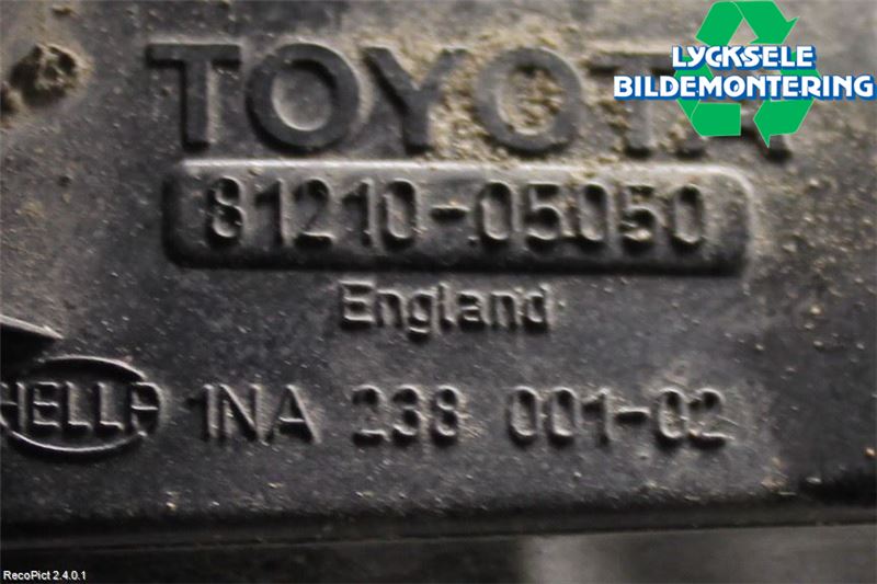 Toyota AVENSIS 98-02 Dimljus-Varselljus Fram