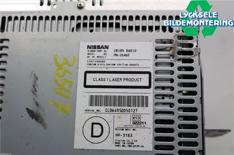 Nissan PRIMERA 02-07 Cd Radio - Multimediapanel
