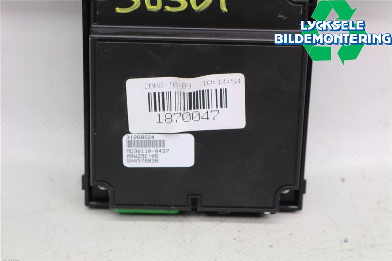 Volvo V70 08-13 Kontrolldisplay