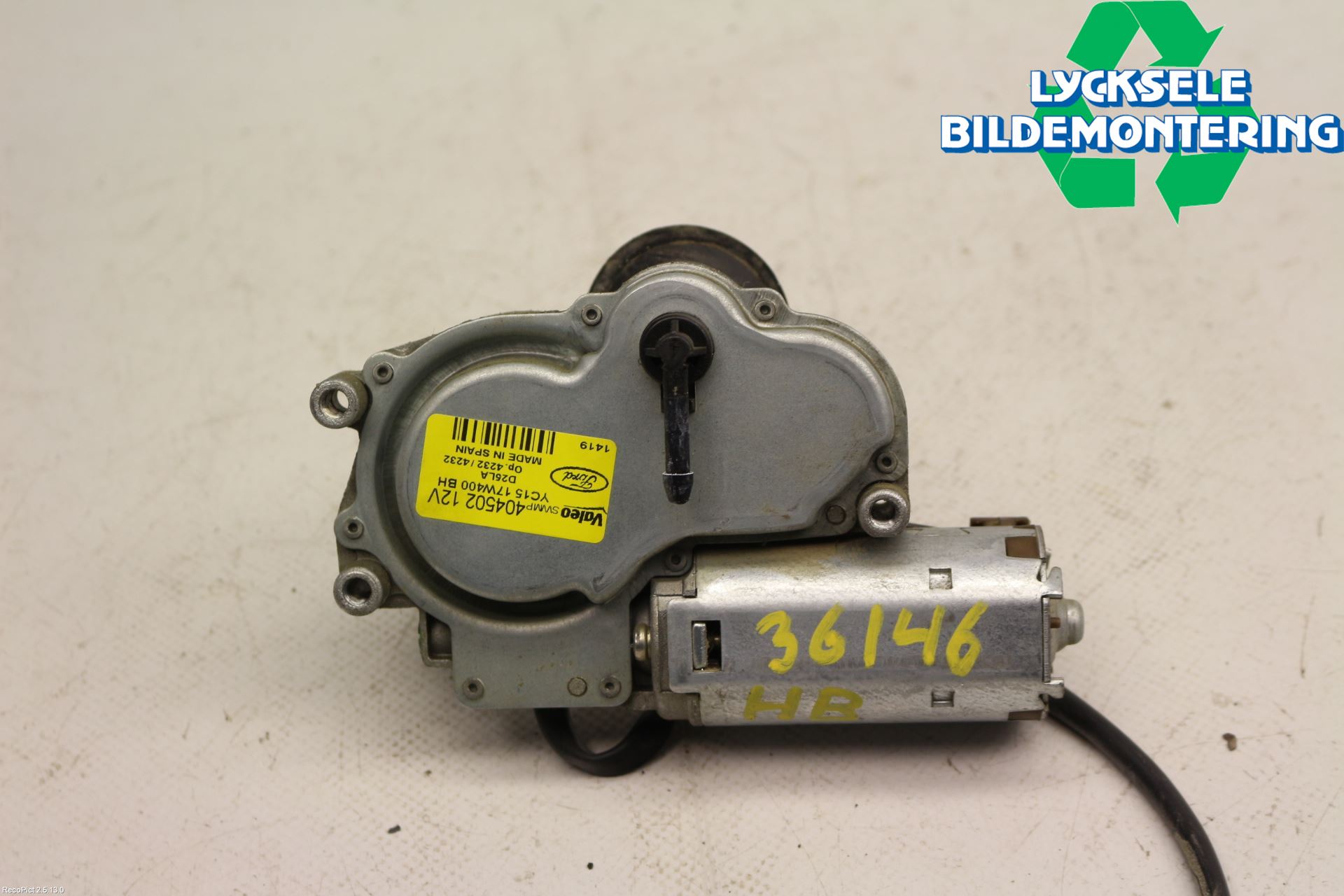 Ford TRANSIT    06-13 Torkarmotor Baklucka