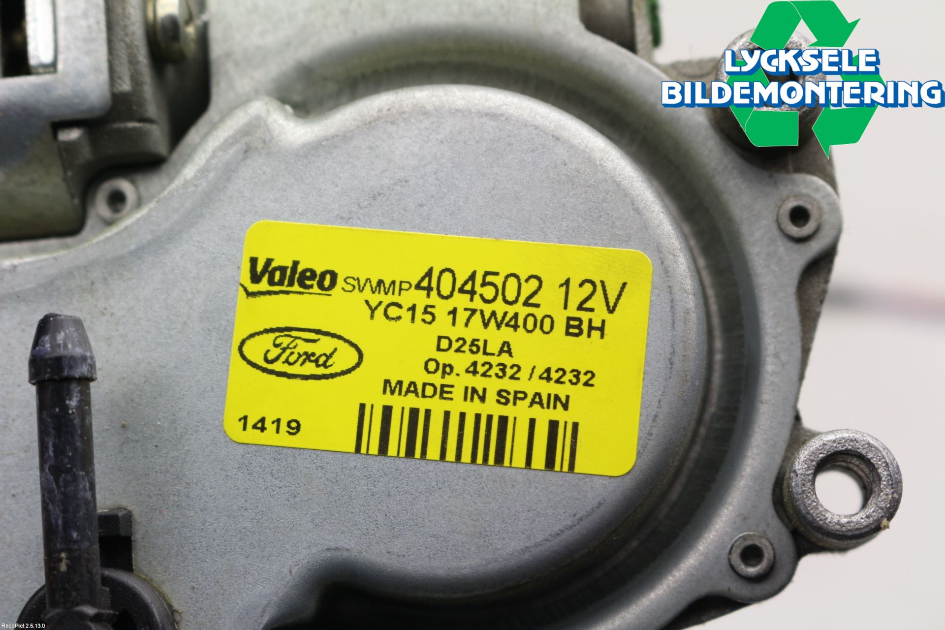 Ford TRANSIT    06-13 Torkarmotor Baklucka