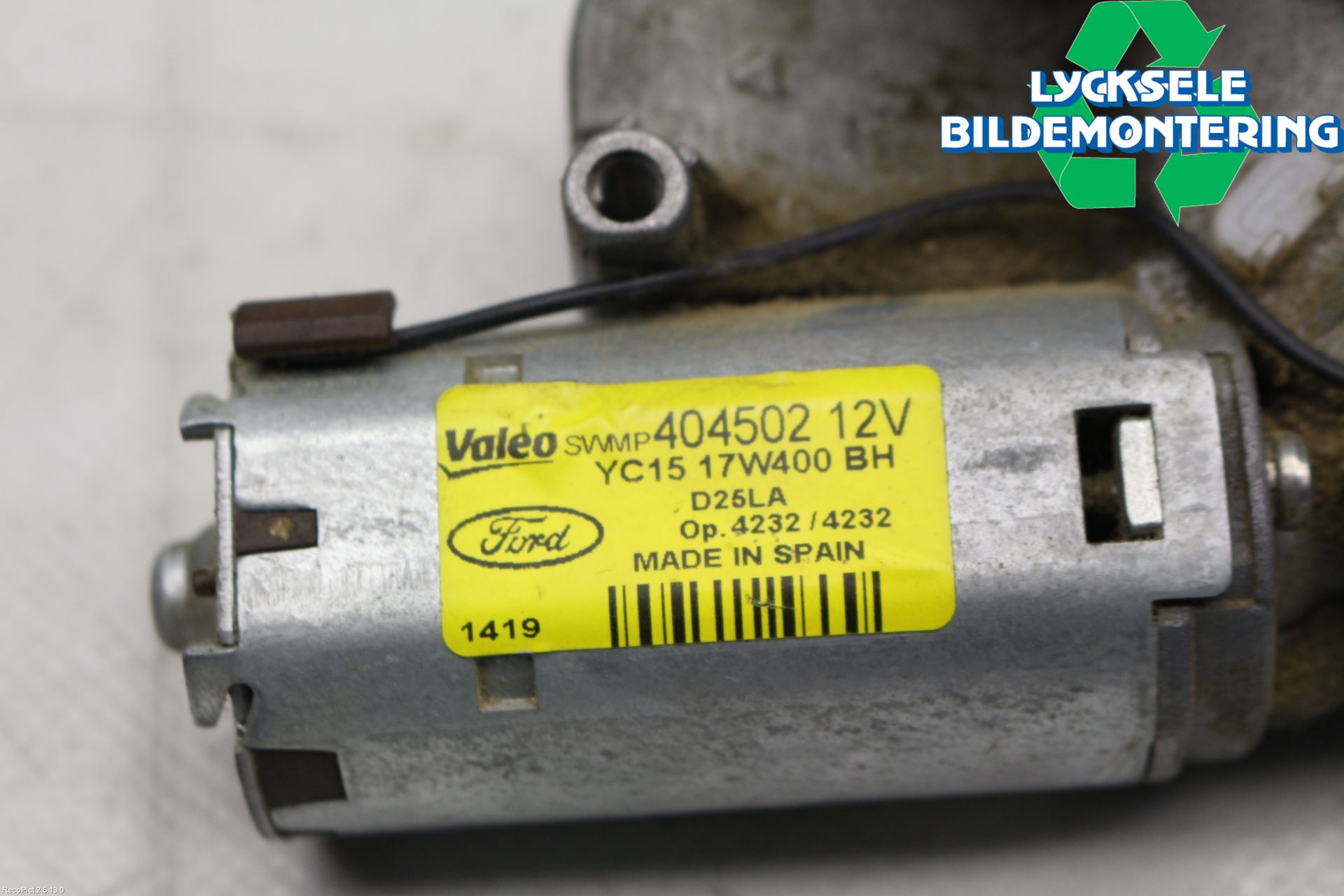 Ford TRANSIT    06-13 Torkarmotor Baklucka