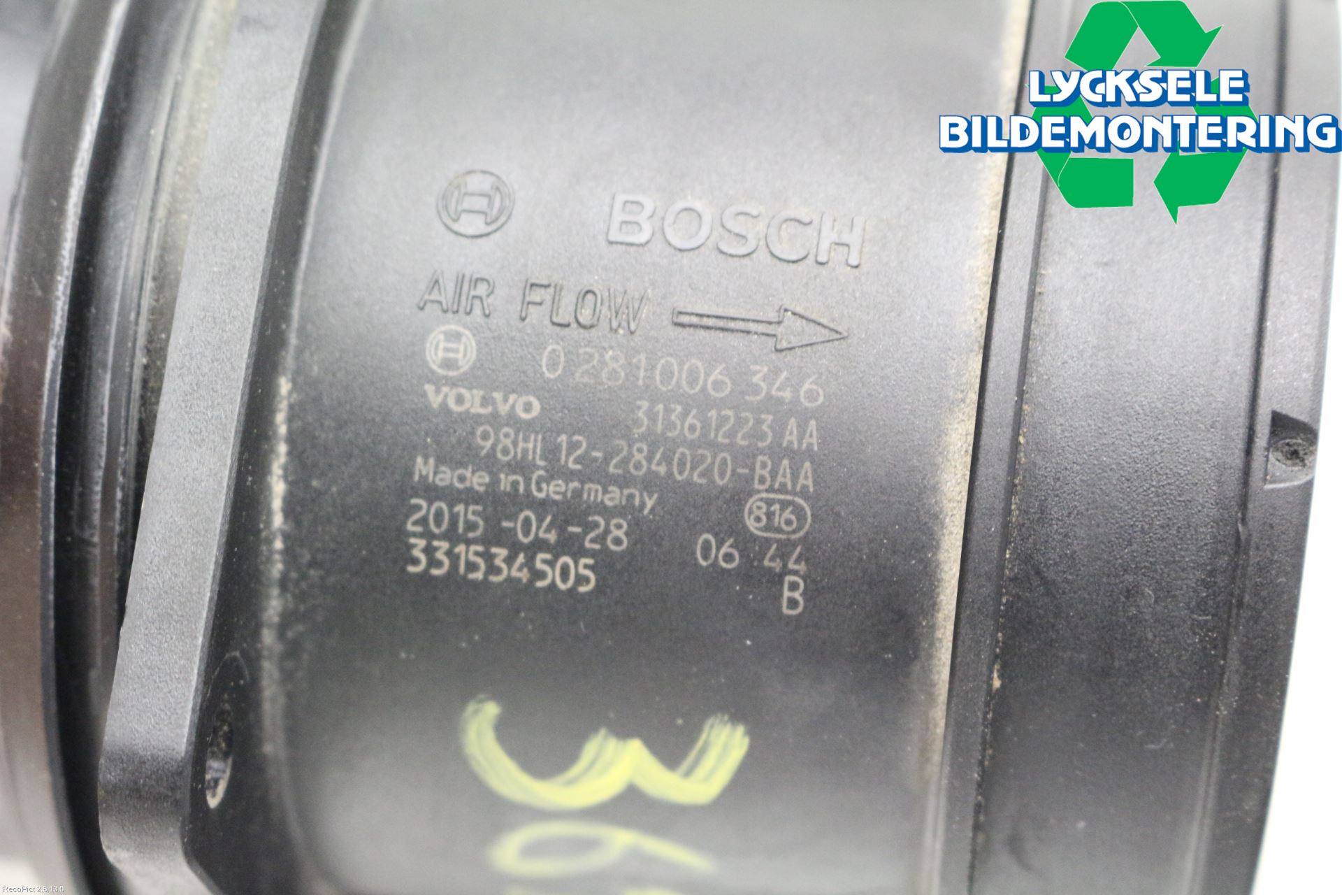 Volvo XC70 14-16 Injluftmassamätare