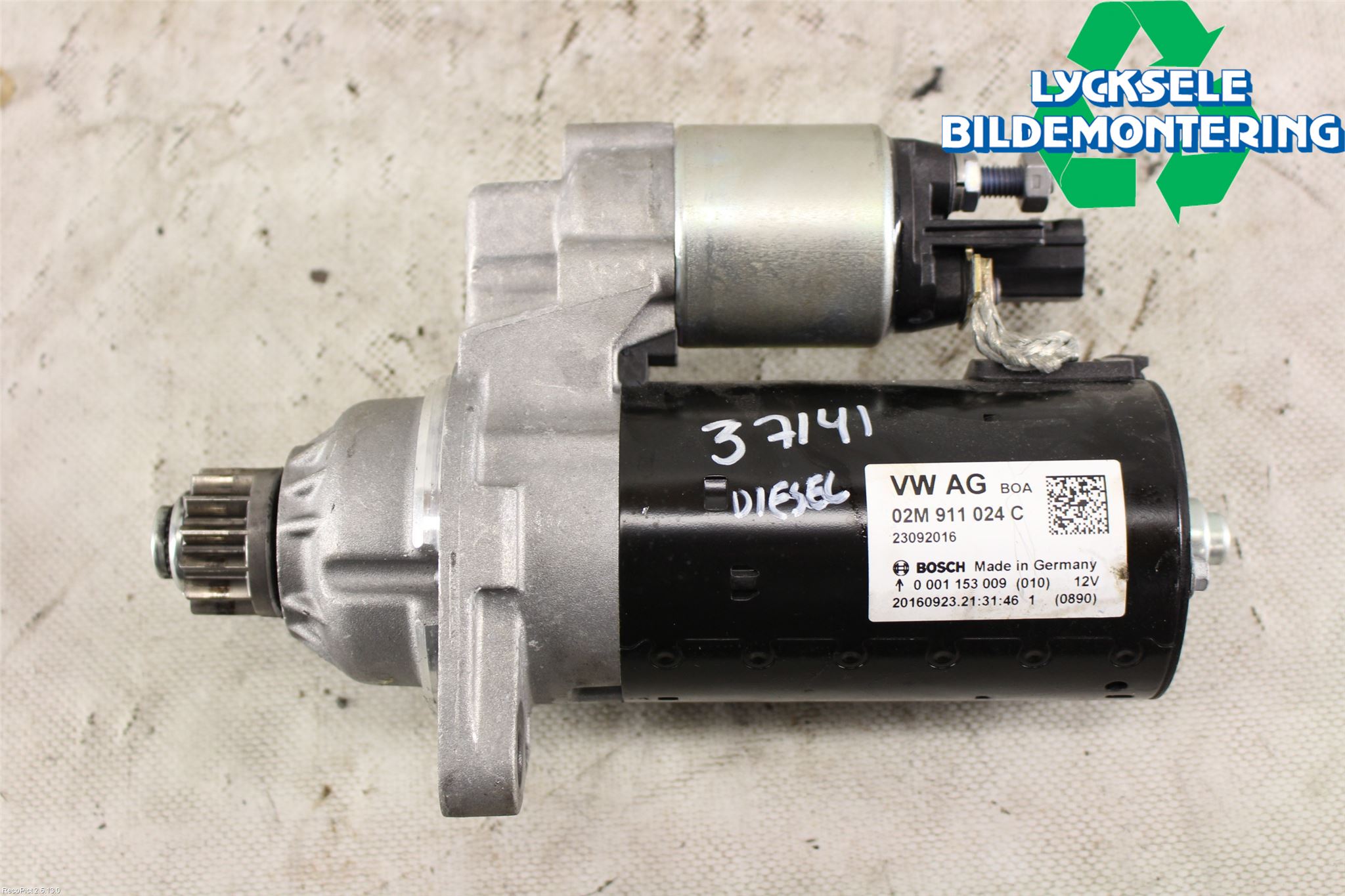 Volkswagen VW CADDY 16-20 Startmotor Diesel