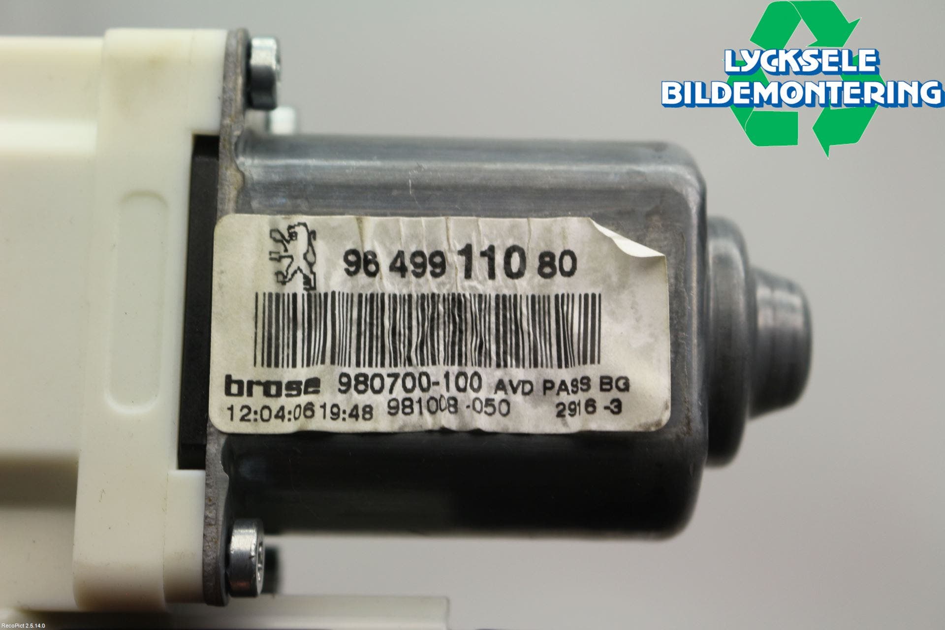 Peugeot 307 05-08 Fönsterhissmotor