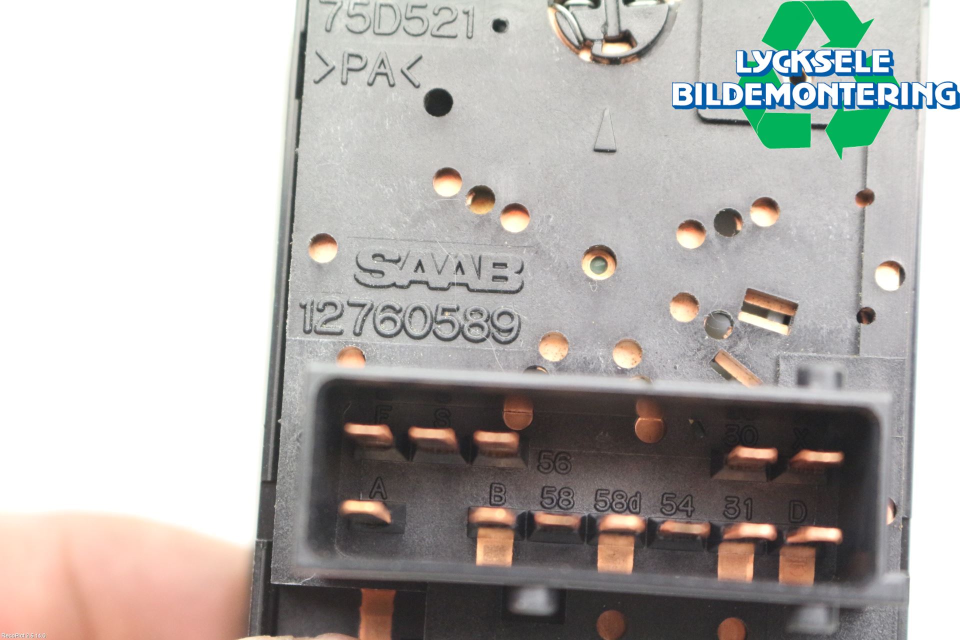 Saab 9-5     06-10 Strömställare Ljus