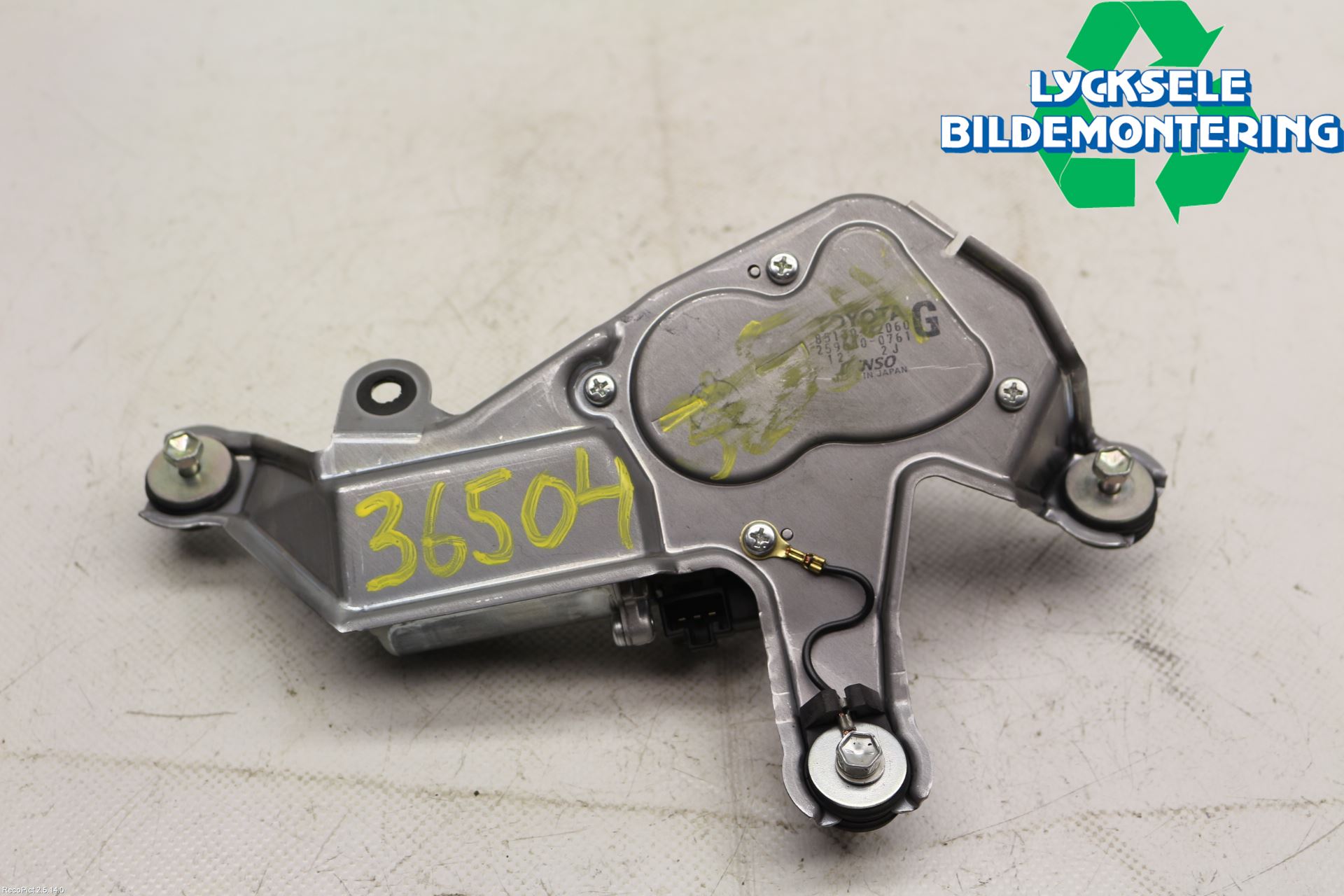 Toyota RAV 4 06-12 Torkarmotor Baklucka