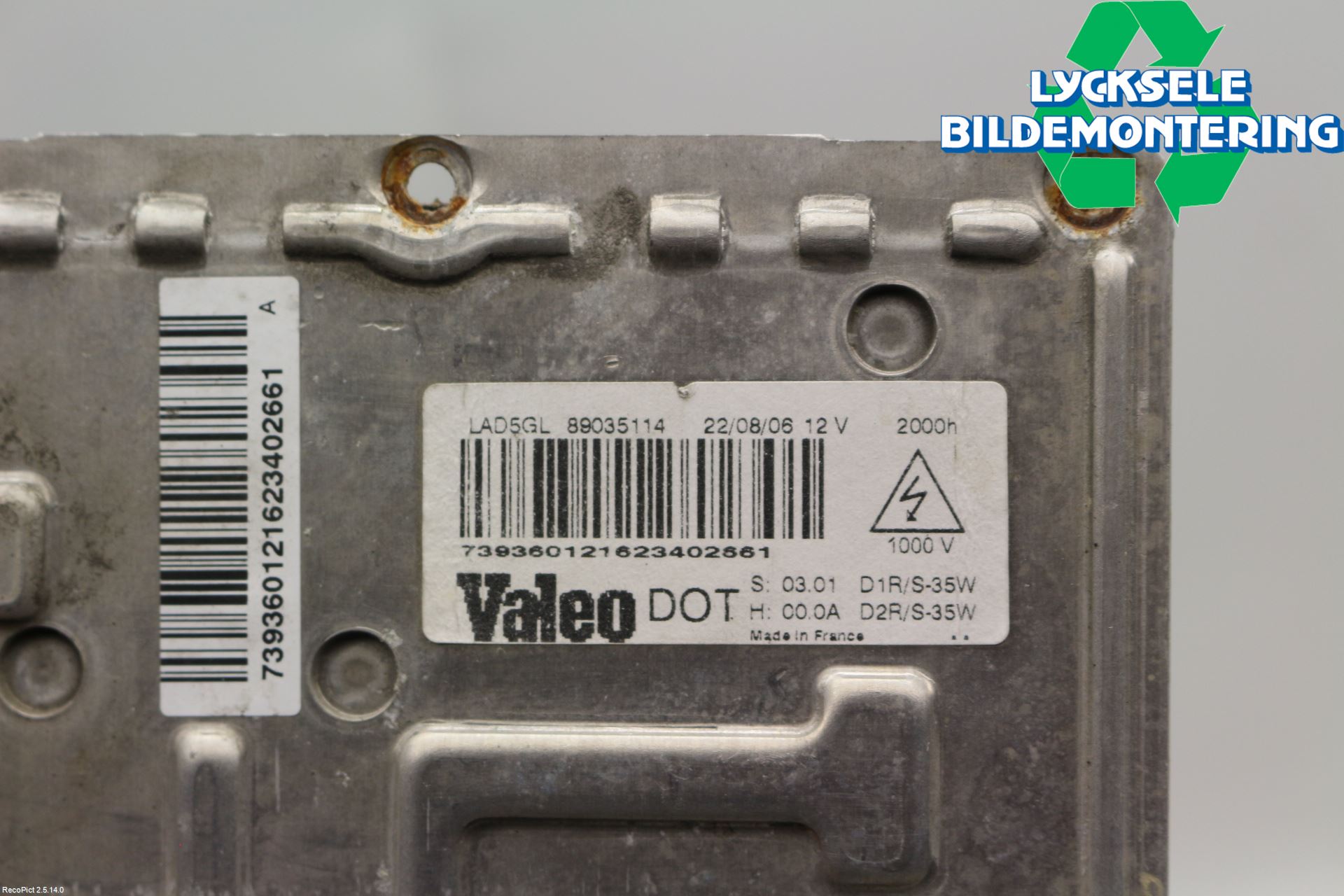 Citroen C5     05-08 Styrenhet Strålkastare