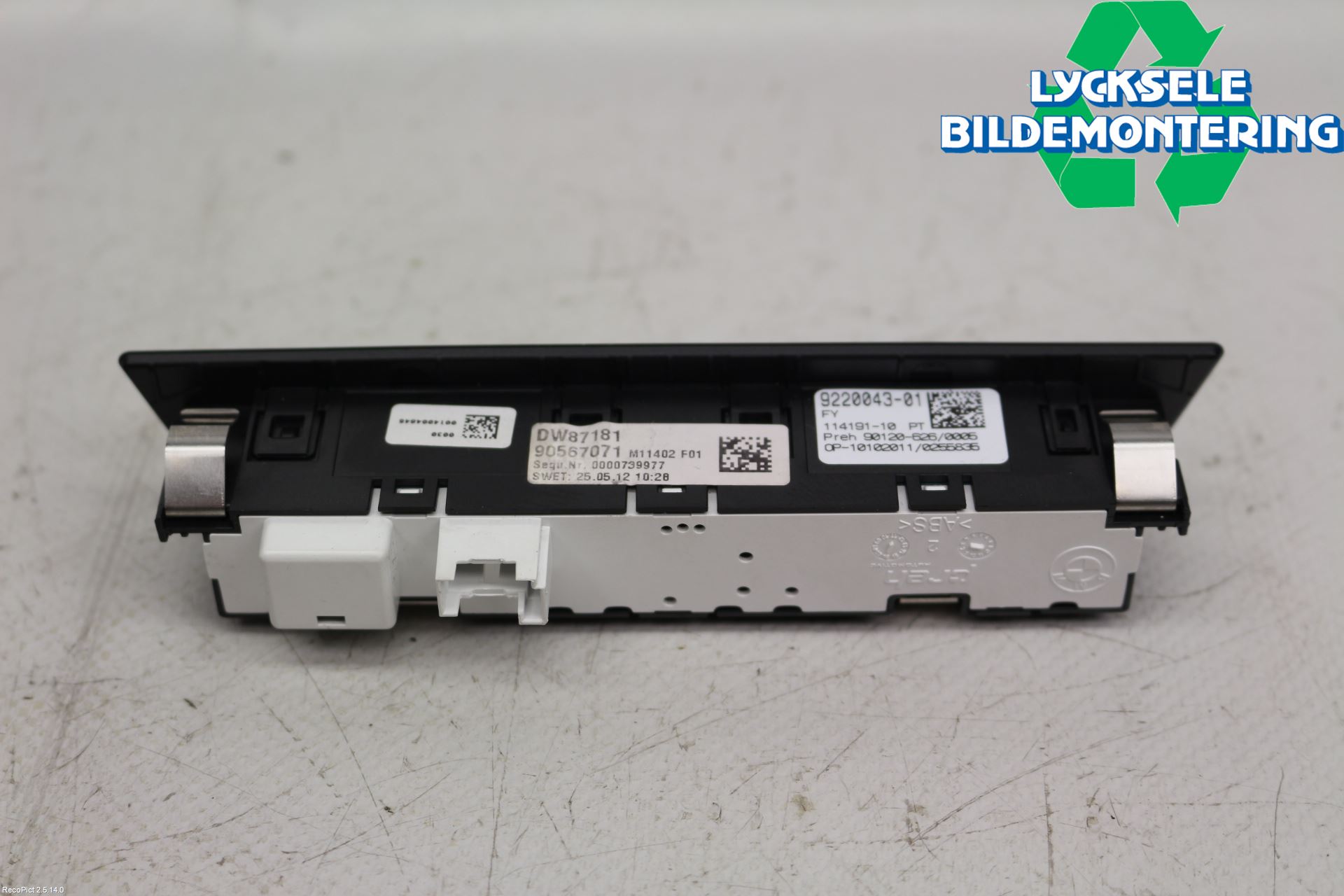 BMW 6 F12/F13 10-18 Strömställare Multifunktion