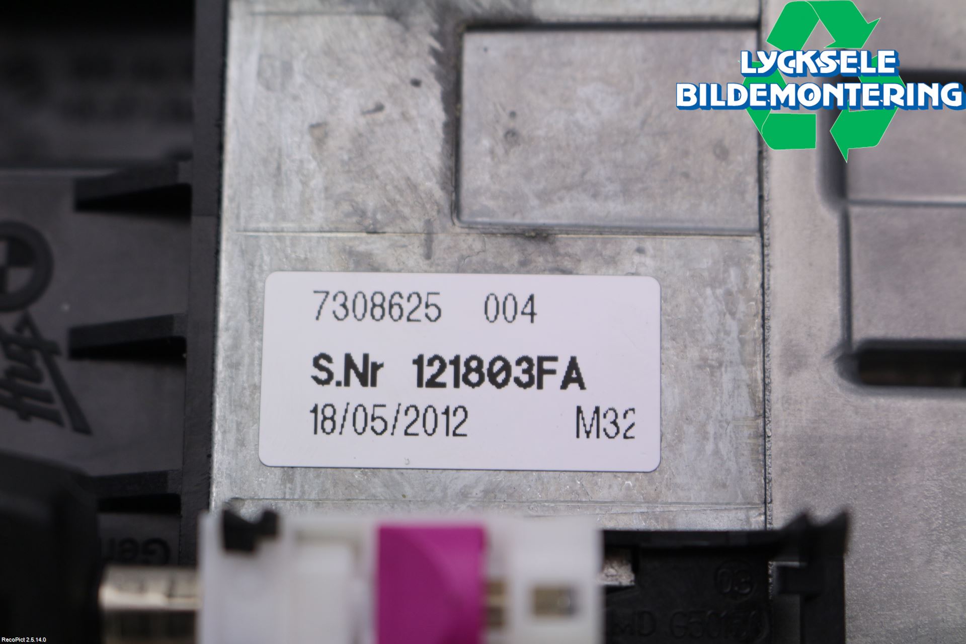 BMW 6 F12/F13 10-18 Parkeringshjälp Kamera