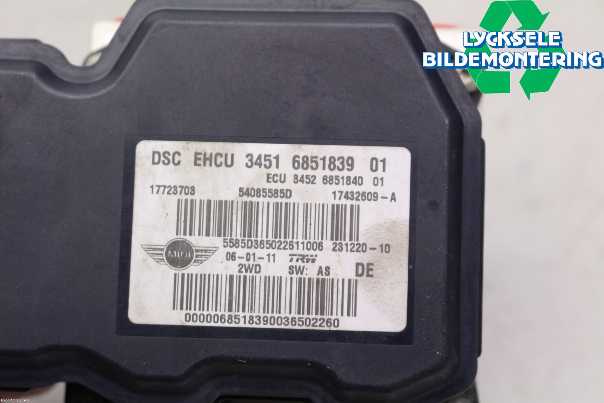 Mini COUPE R56 05-14 Abs Hydraulaggregat