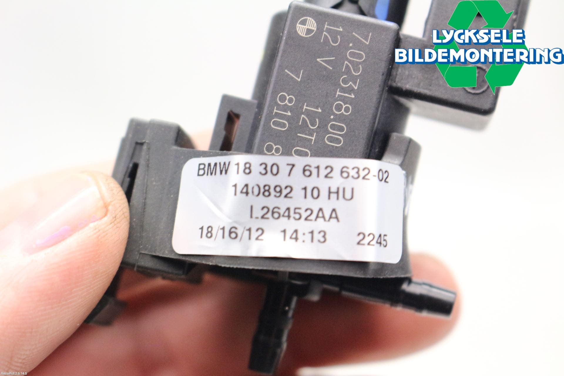 BMW 6 F12/F13 10-18 Vakuumventil