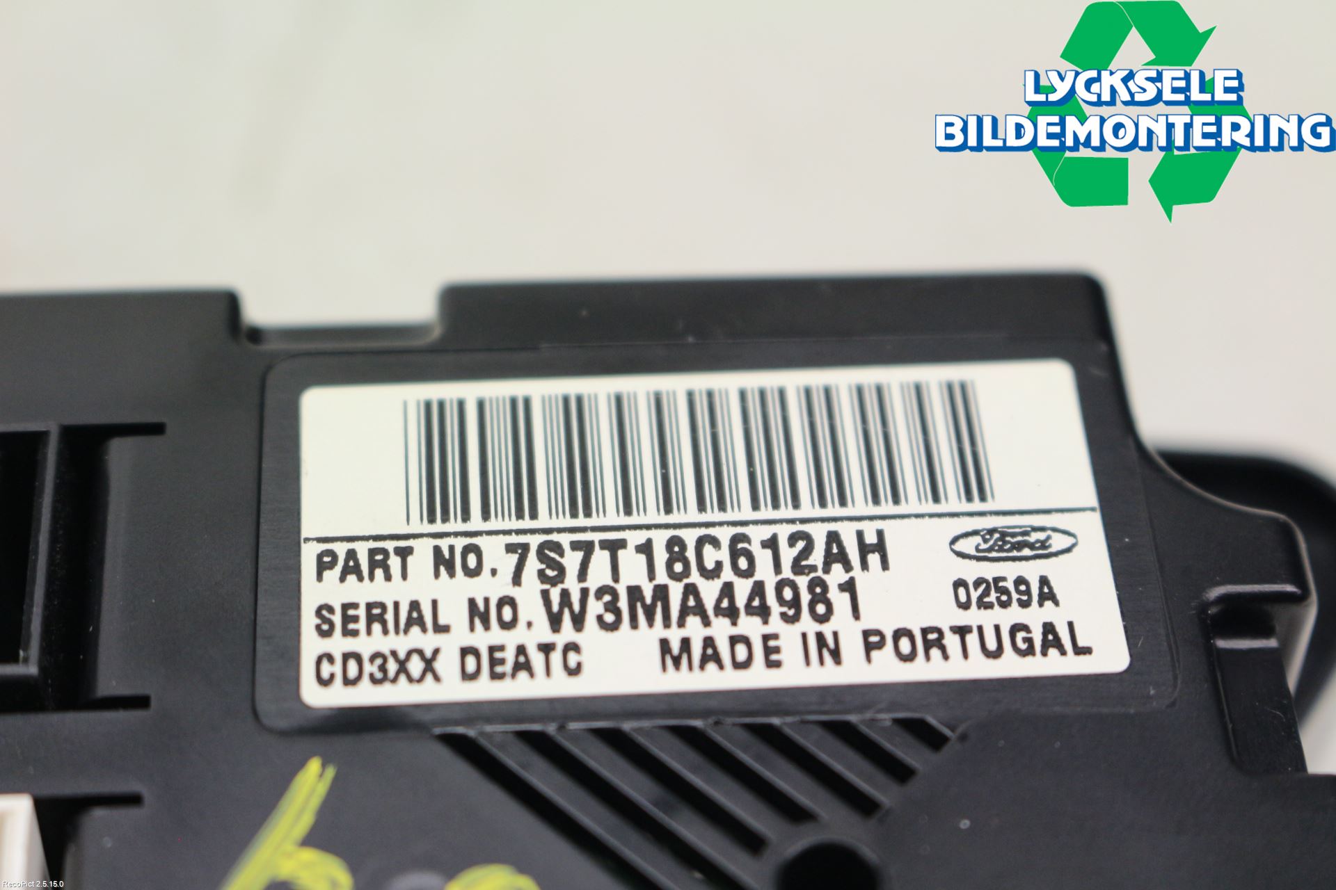 Ford MONDEO 07-15 Ac Styrenhet Ac Manöveren