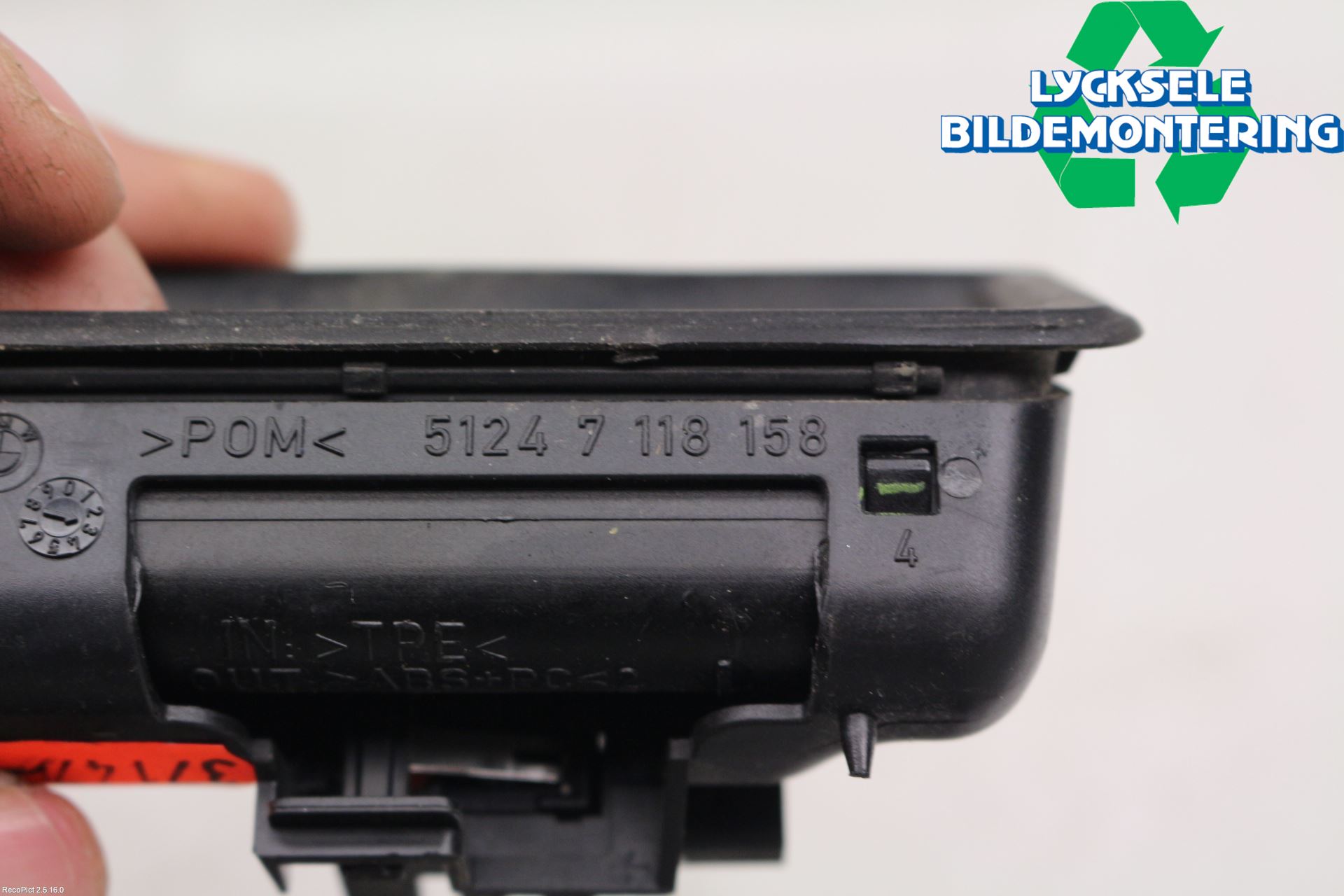 BMW 5 E60/61 Sed/Tou 02-10 Bakluckehandtag