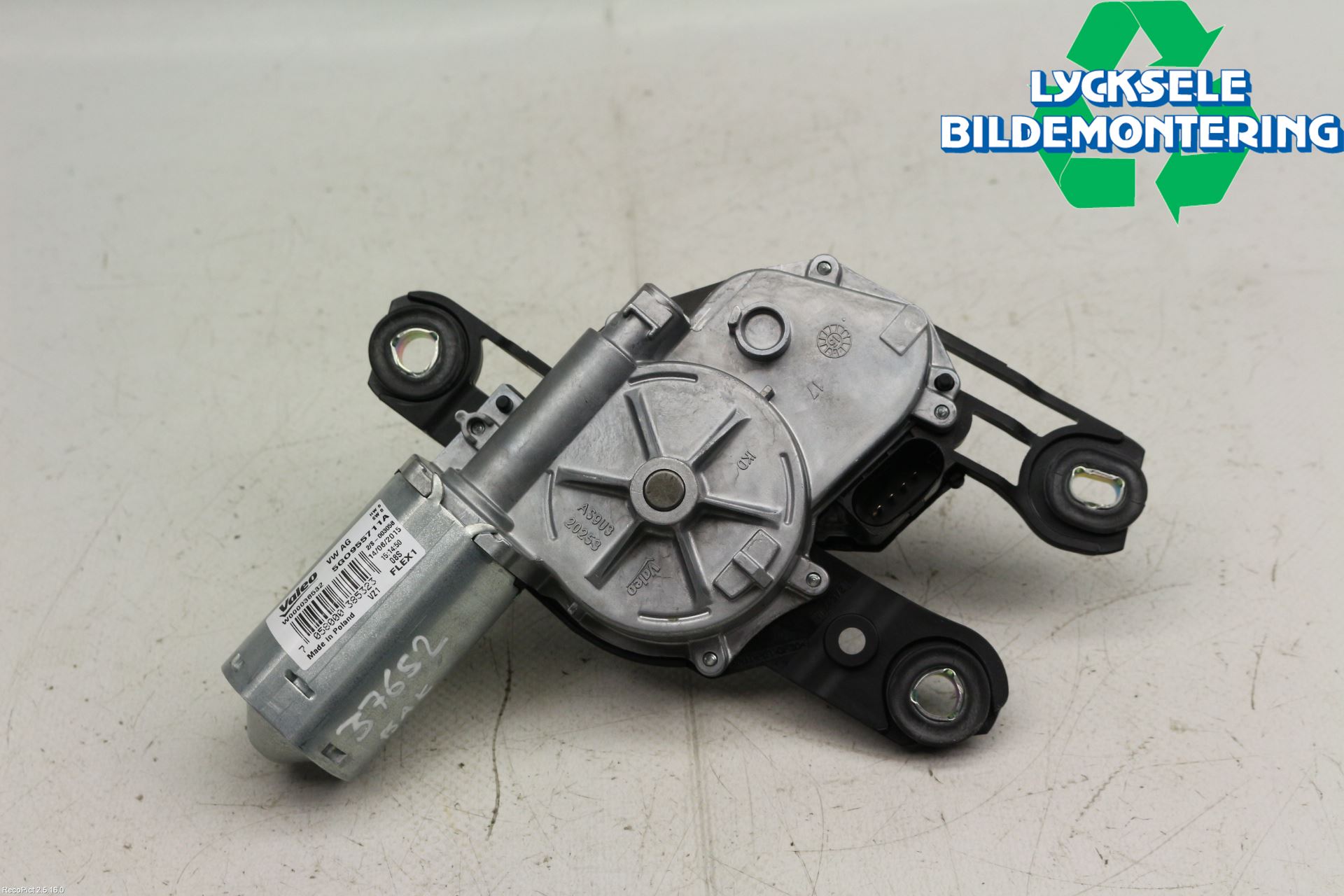 Volkswagen VW GOLF / E-GOLF VII 13-20 Torkarmotor Baklucka