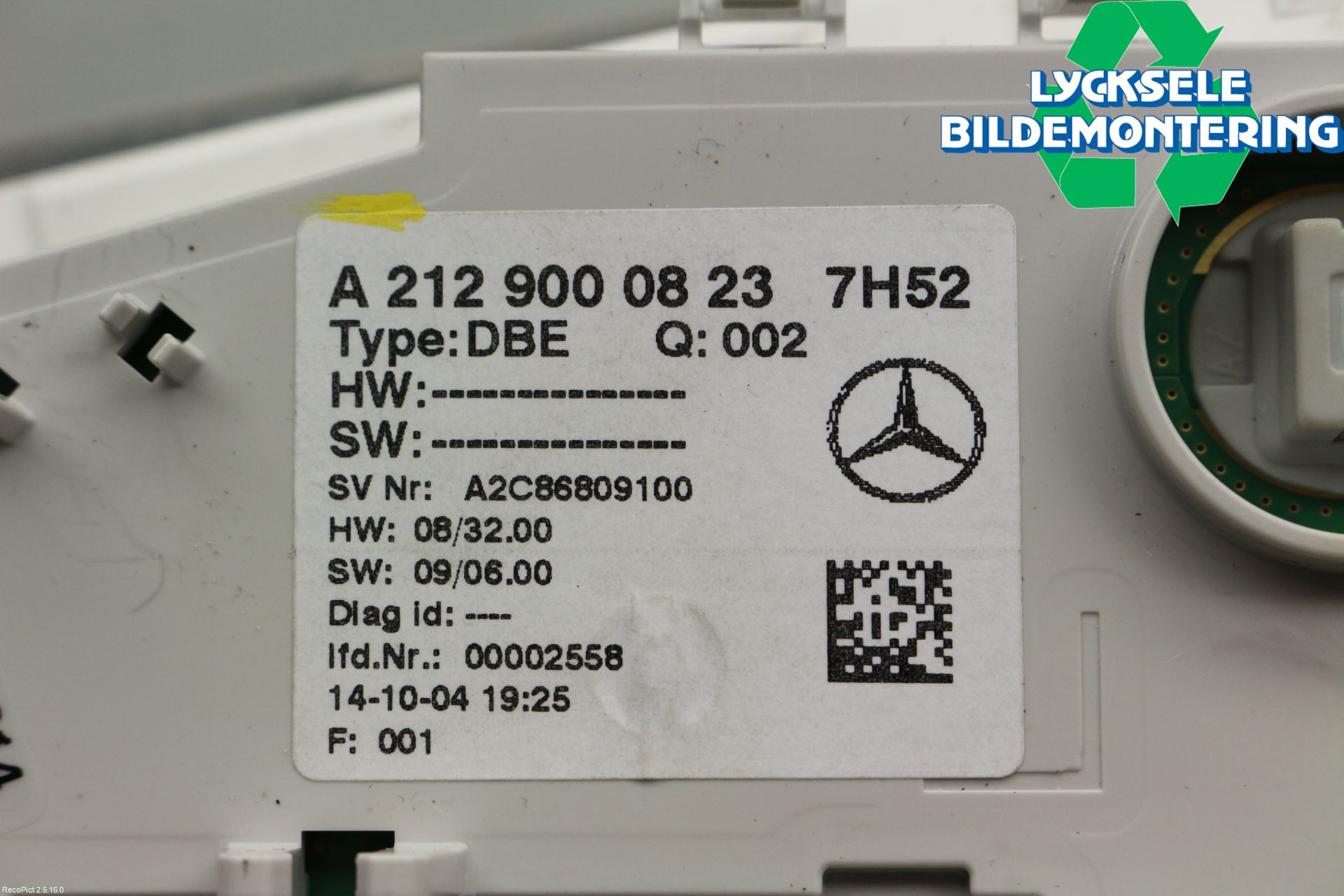 Mercedes-Benz MB E-KLASS (W212) 09-16 Innerbelysning