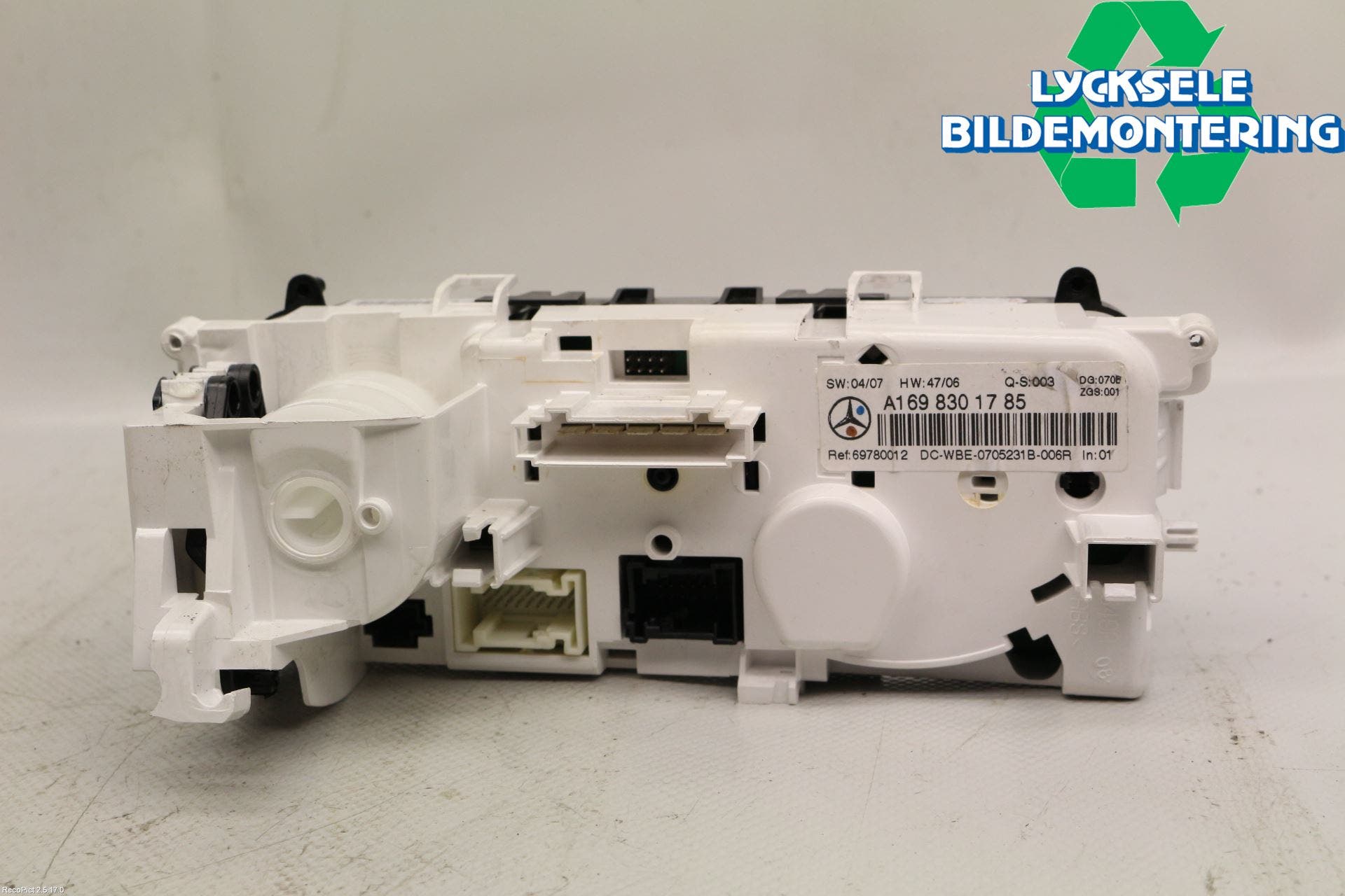 Mercedes-Benz MB A-KLASS (W169) 04-12 Ac Styrenhet Ac Manöveren