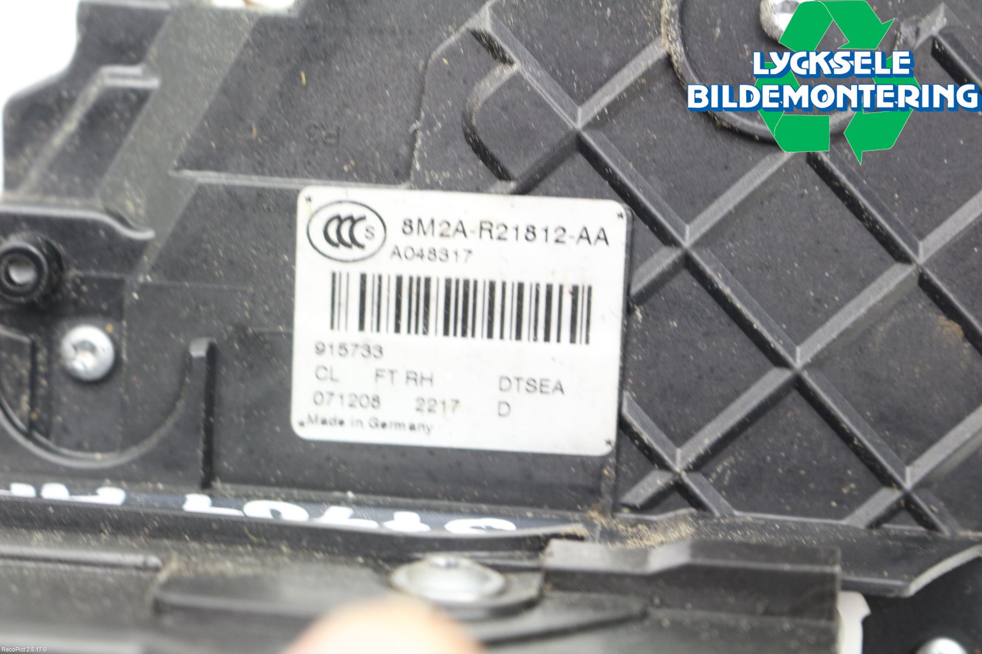 Ford MONDEO 07-15 Låskista-Dörrlås