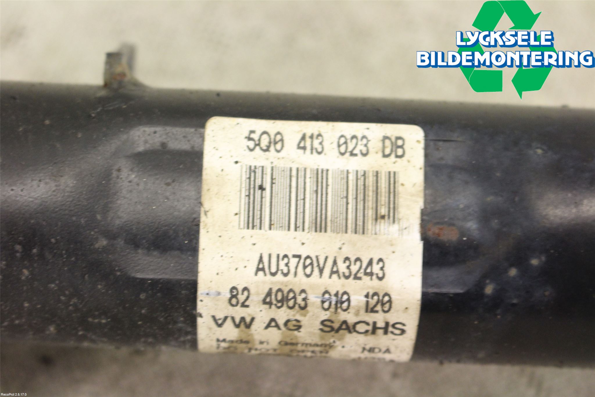 Audi A3/S3 8V 13-20 Fjäderben Fram Höger