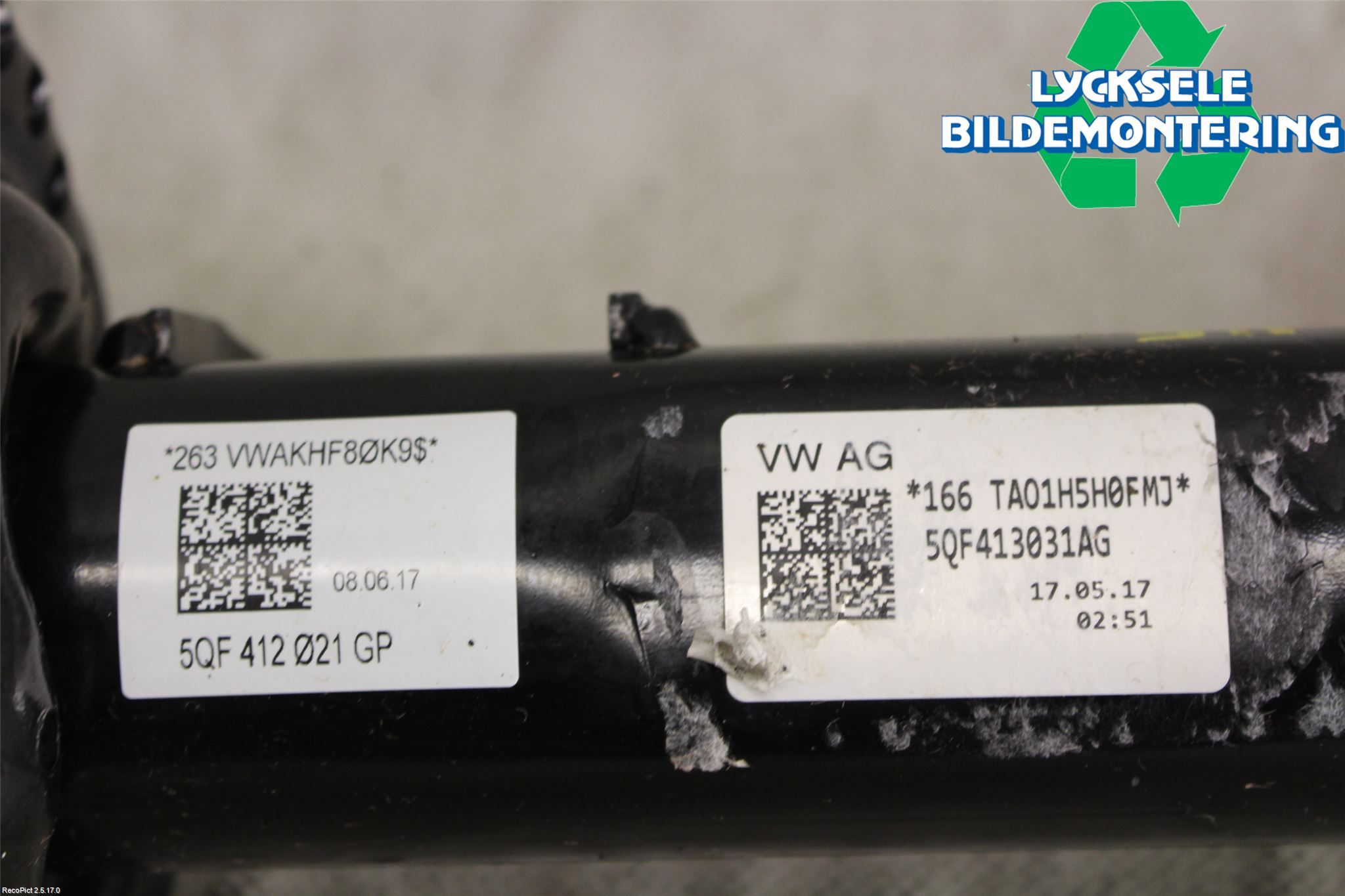 Volkswagen VW TIGUAN 16-24 Fjäderben Fram Höger