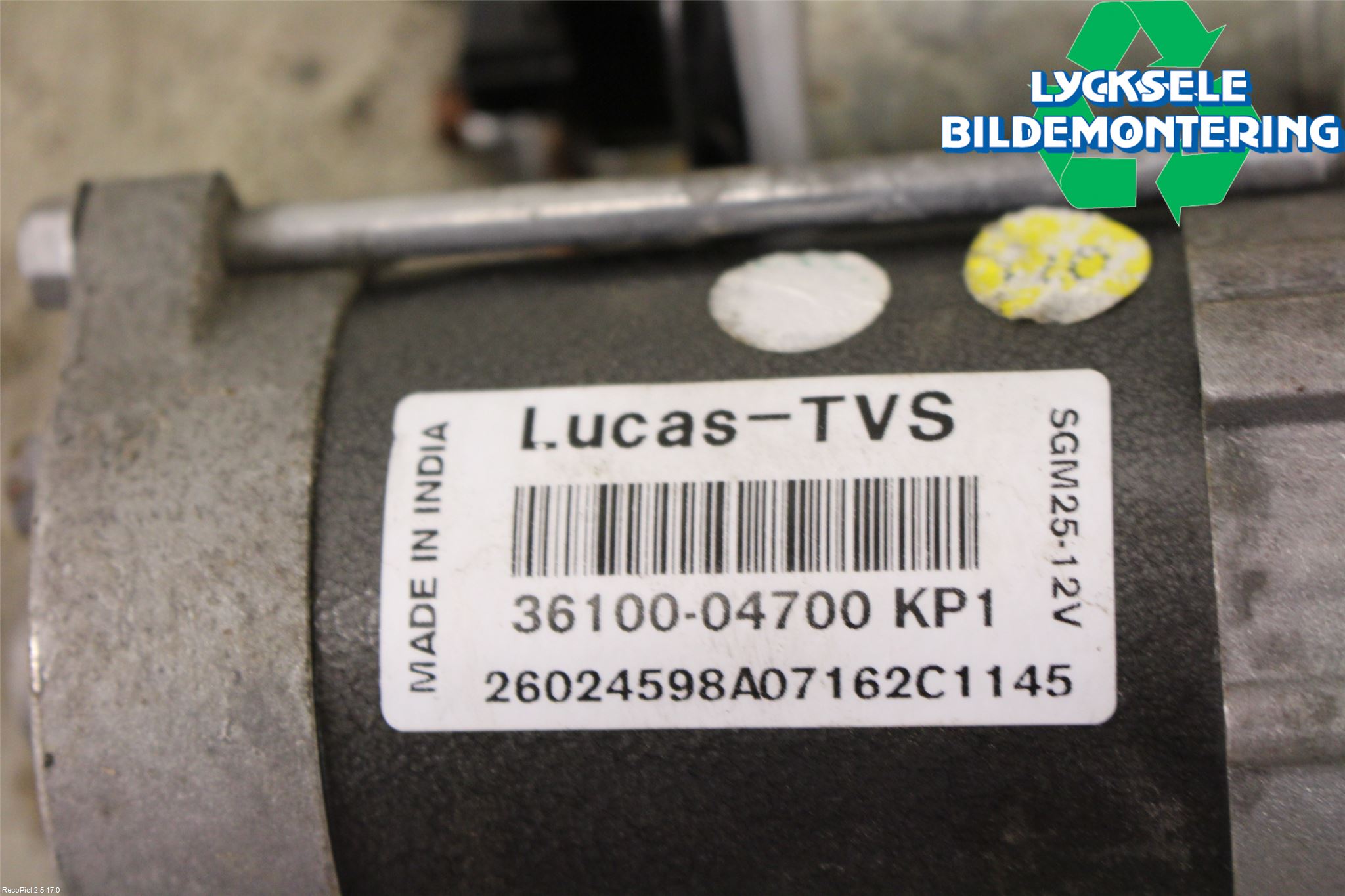 Hyundai i10 BA 14-16 Startmotor