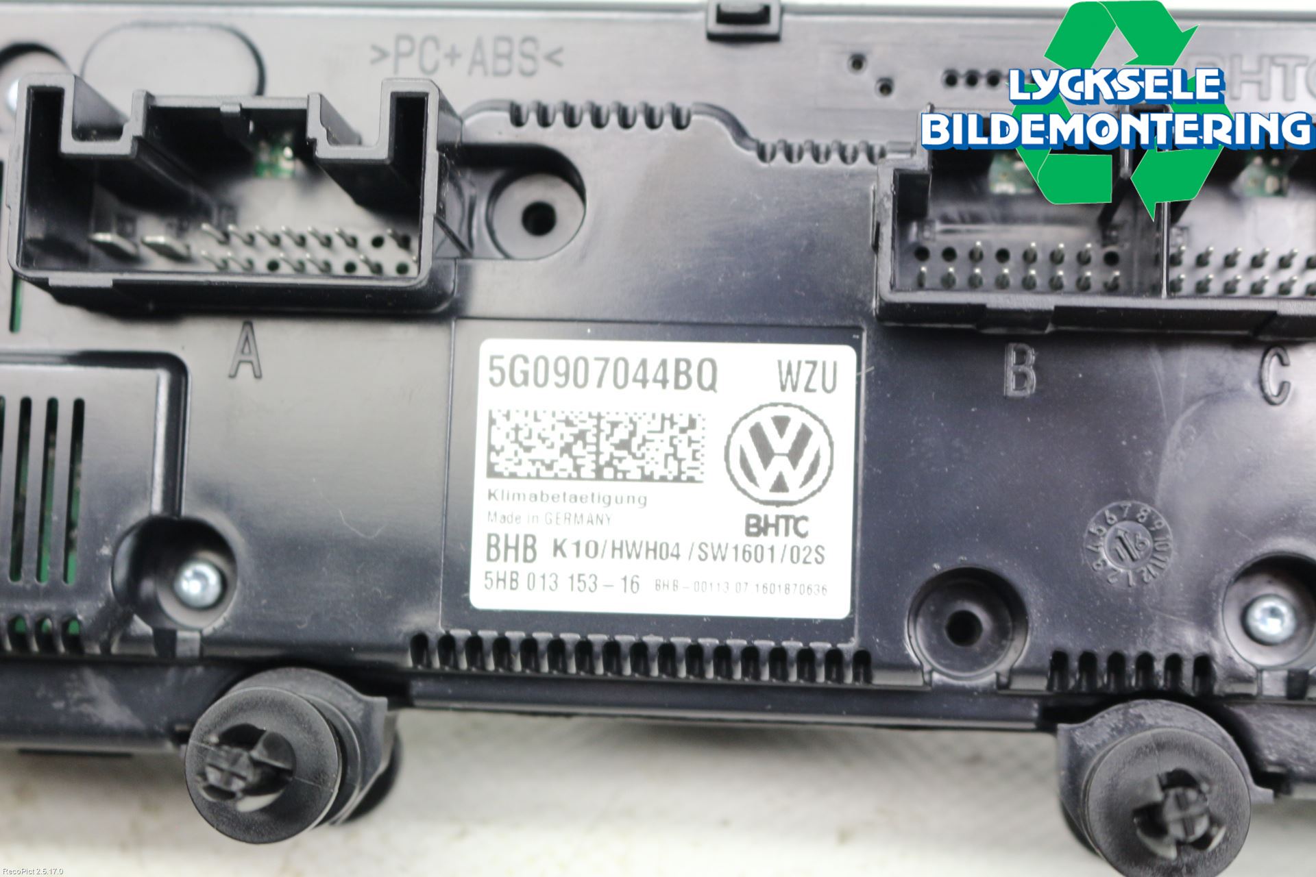Volkswagen VW PASSAT 15-19 Ac Styrenhet Ac Manöveren